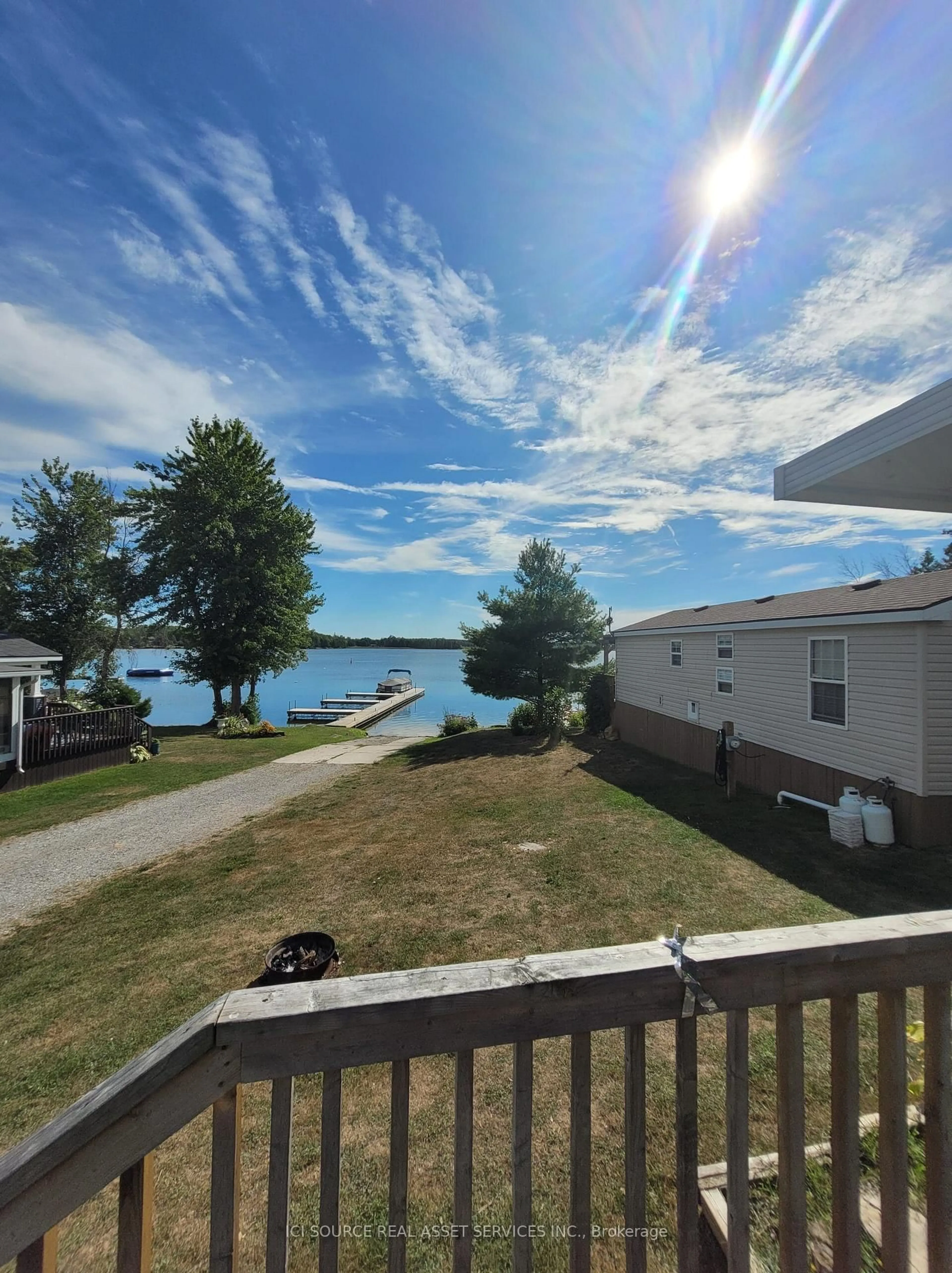 A pic from outside/outdoor area/front of a property/back of a property/a pic from drone, water/lake/river/ocean view for 171 Woodland Estates Rd #LVD04, Trent Hills Ontario K0L 1L0