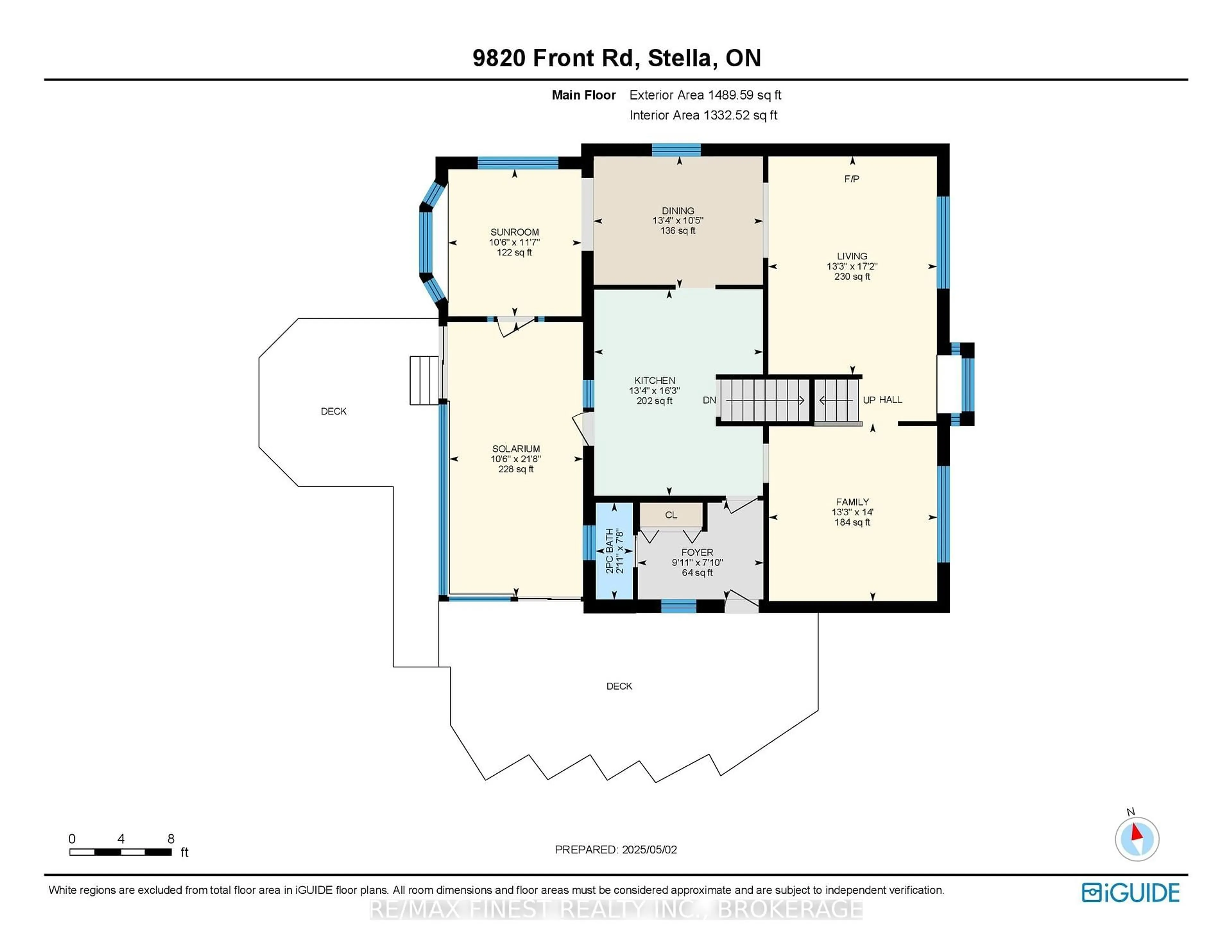 Floor plan for 9820 Front Rd, Stella Ontario K0H 2S0