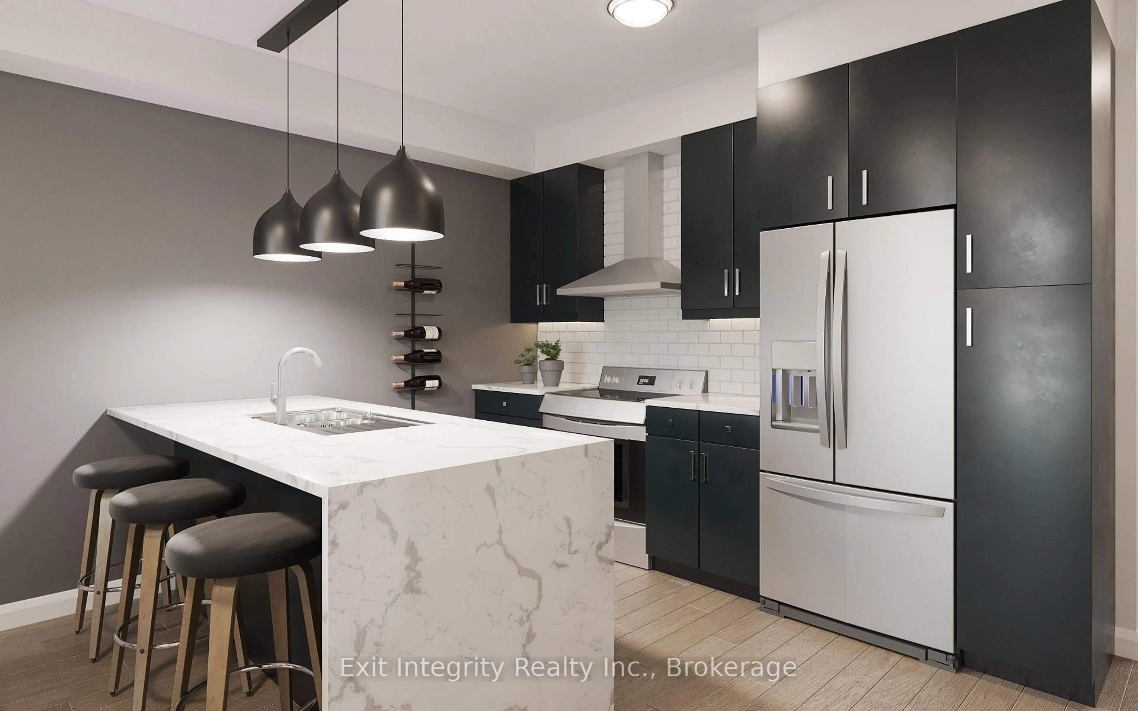 Contemporary kitchen, ceramic/tile floor for 85 Lomond Lane, Kitchener Ontario N2R 0T6