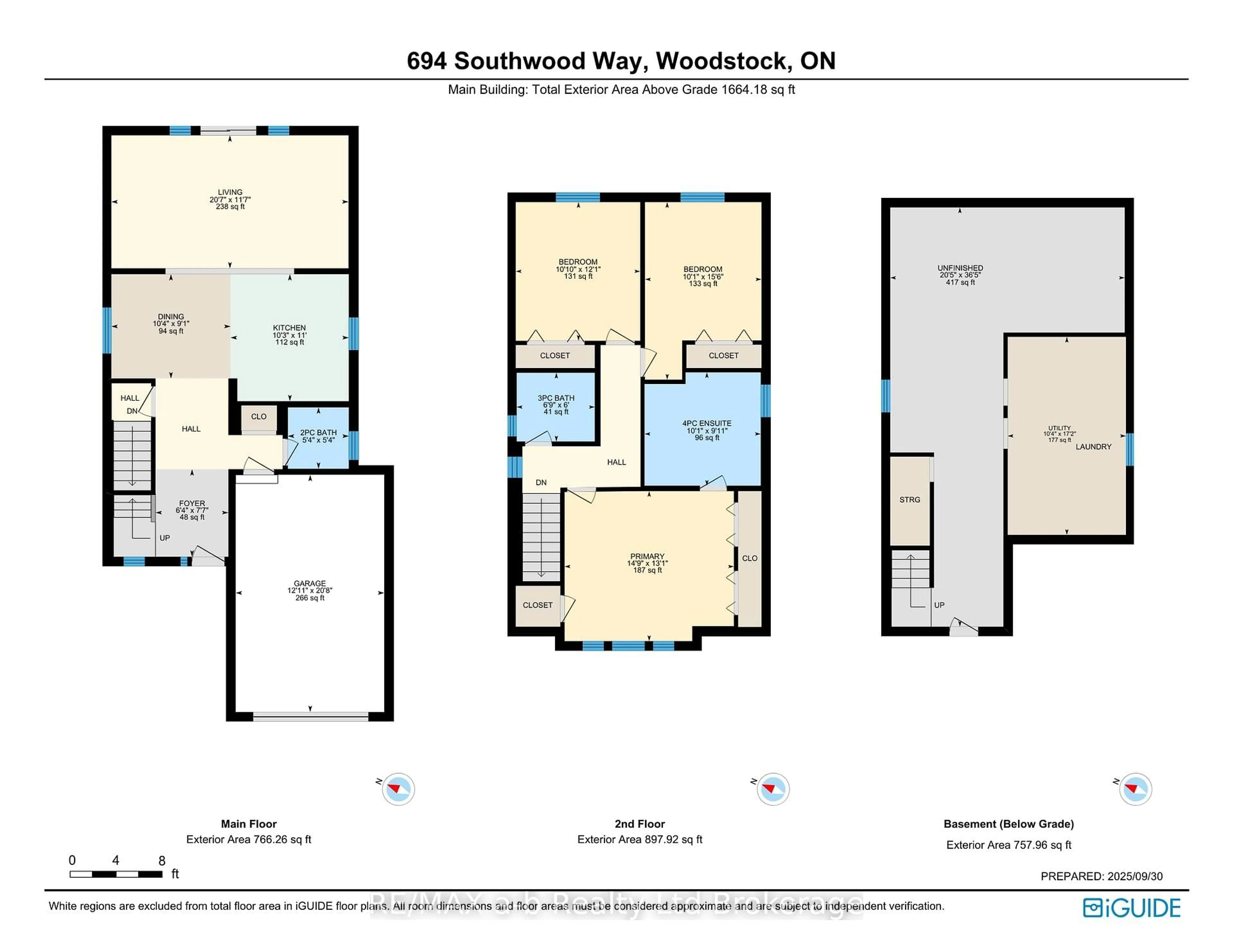 Floor plan for 694 Southwood Way, Woodstock Ontario N4V 1H5