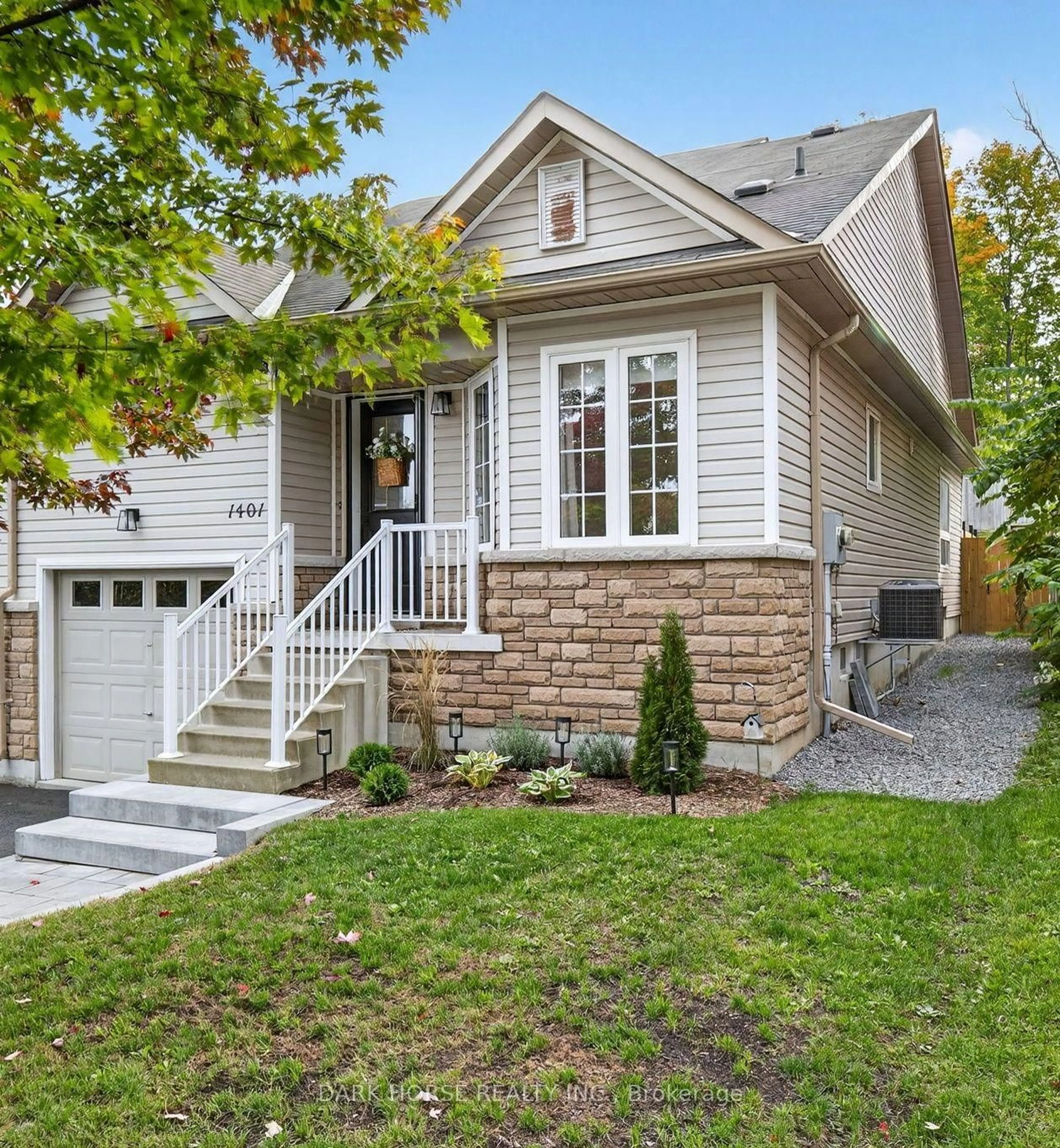 Home with brick exterior material, street for 1401 Hancox Crt, Peterborough Ontario K9K 2M2