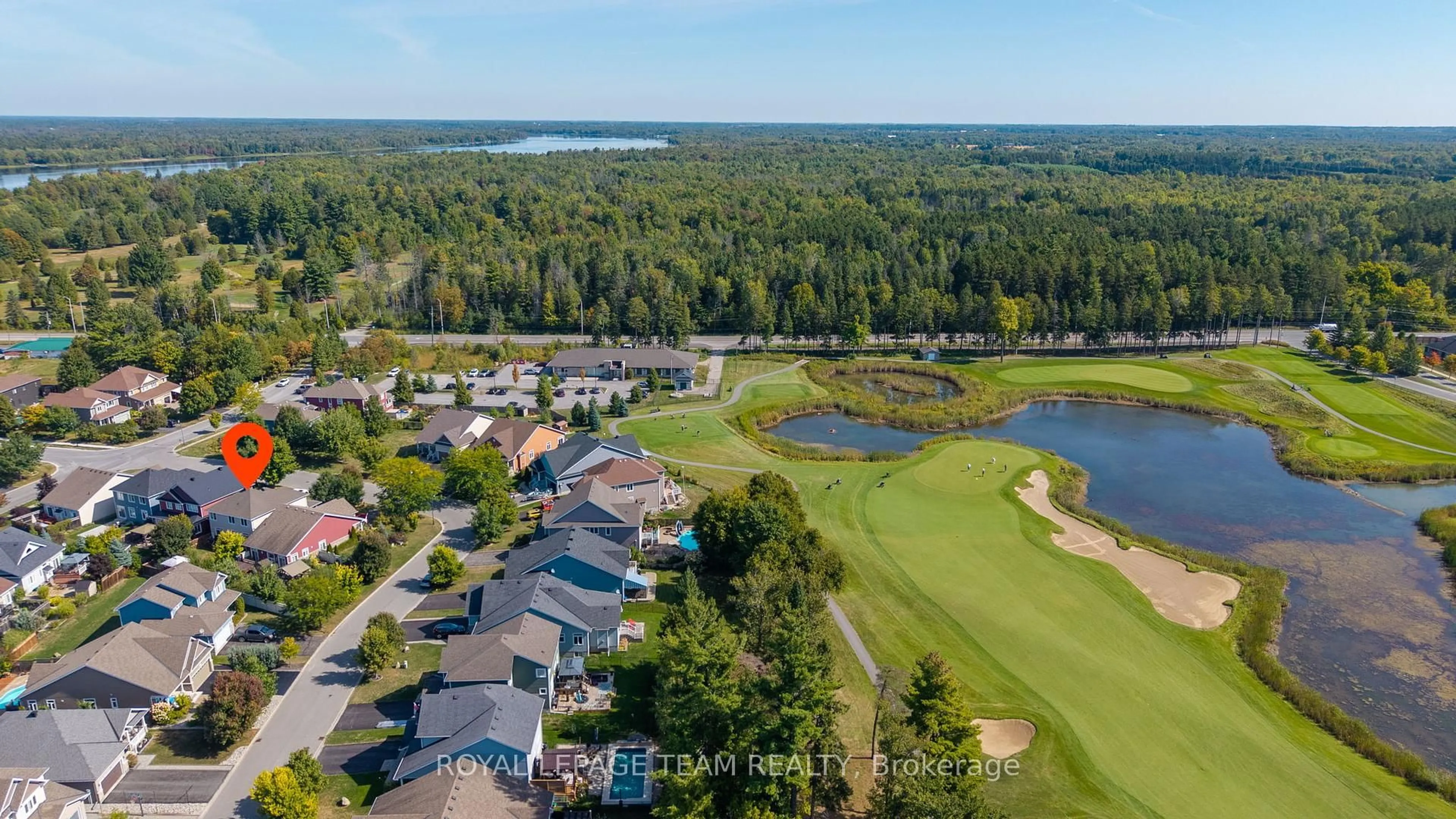 A pic from outside/outdoor area/front of a property/back of a property/a pic from drone, water/lake/river/ocean view for 165 Bonnyley Cres, North Grenville Ontario K0G 1J0