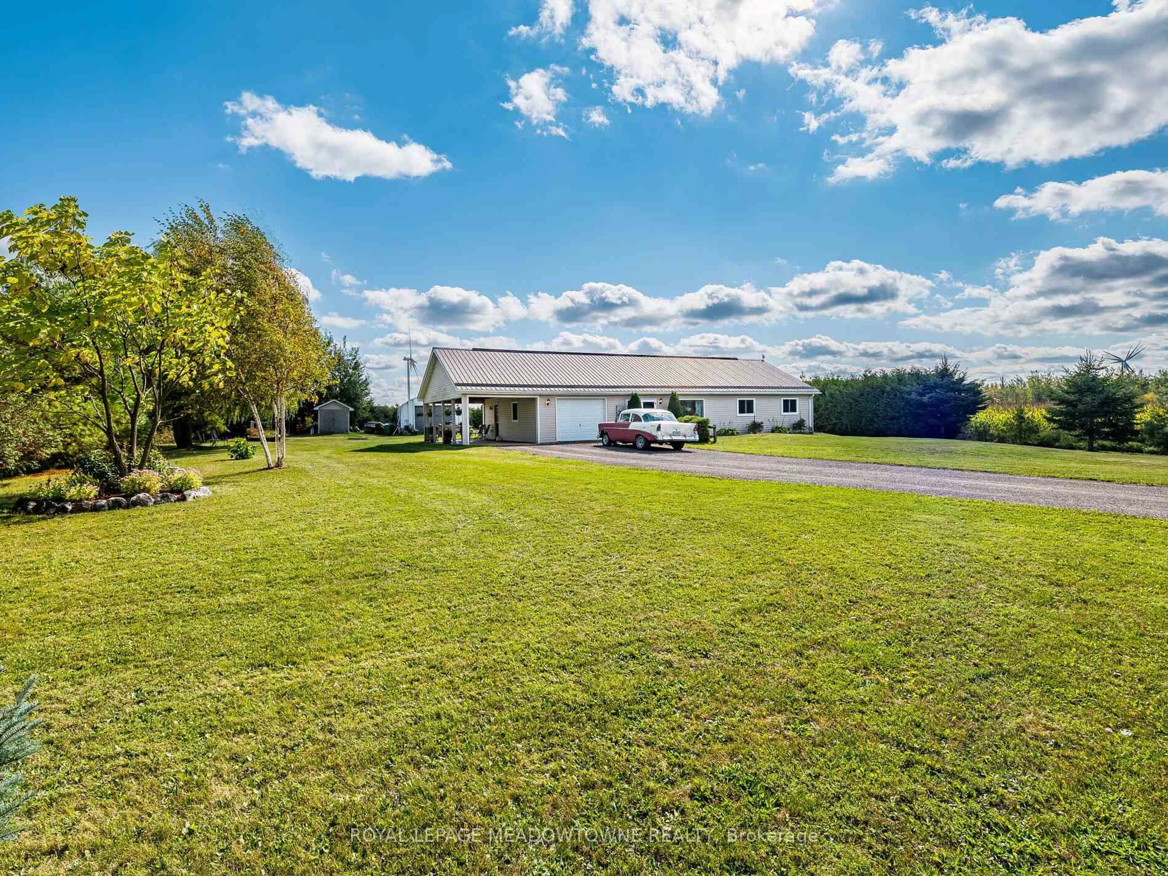 A pic from outside/outdoor area/front of a property/back of a property/a pic from drone, water/lake/river/ocean view for 106790 Southgate Road 10, Southgate Ontario N0C 1B0