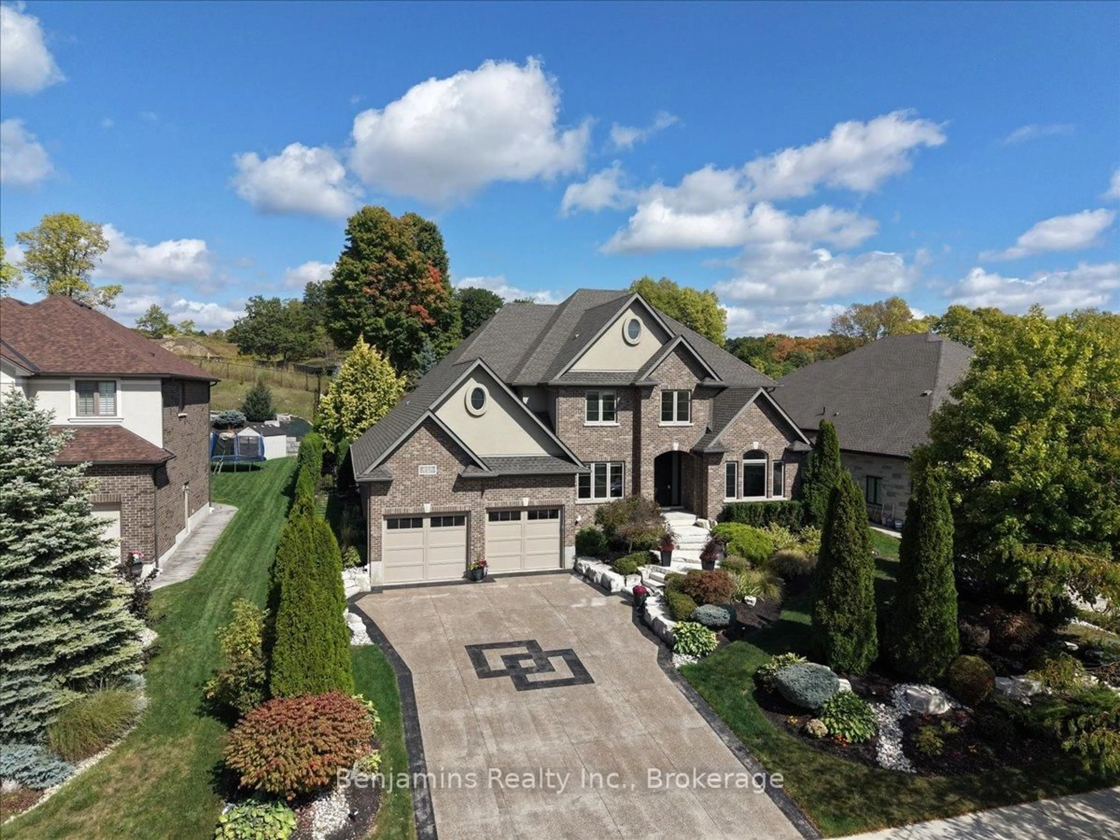 A pic from outside/outdoor area/front of a property/back of a property/a pic from drone, street for 237 River Birch St, Kitchener Ontario N2C 2V3