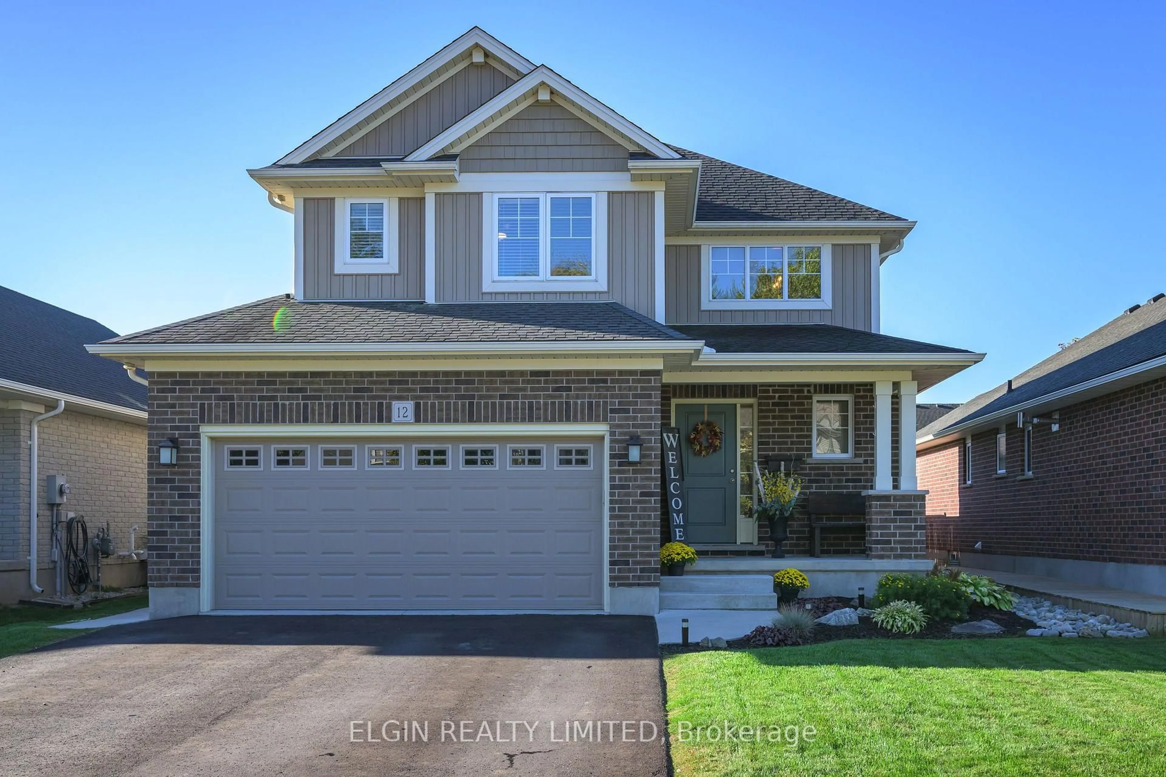 Home with brick exterior material, street for 12 RUSSET Lane, St. Thomas Ontario N5R 0E5