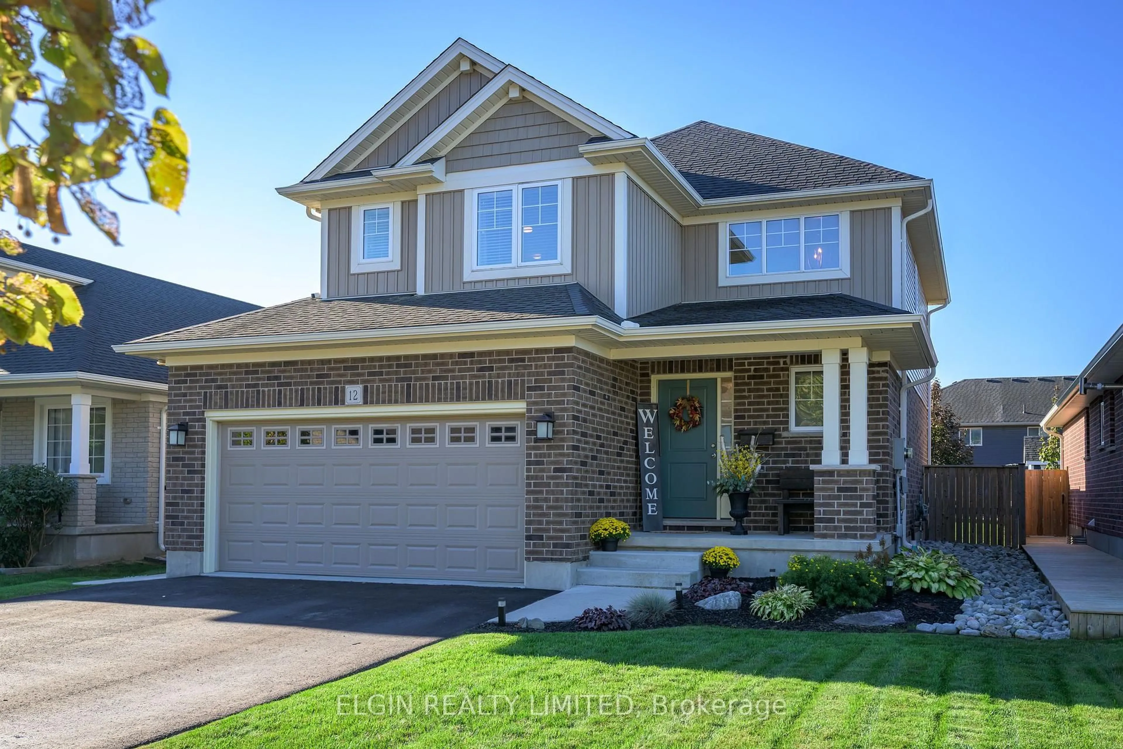 Home with brick exterior material, street for 12 RUSSET Lane, St. Thomas Ontario N5R 0E5