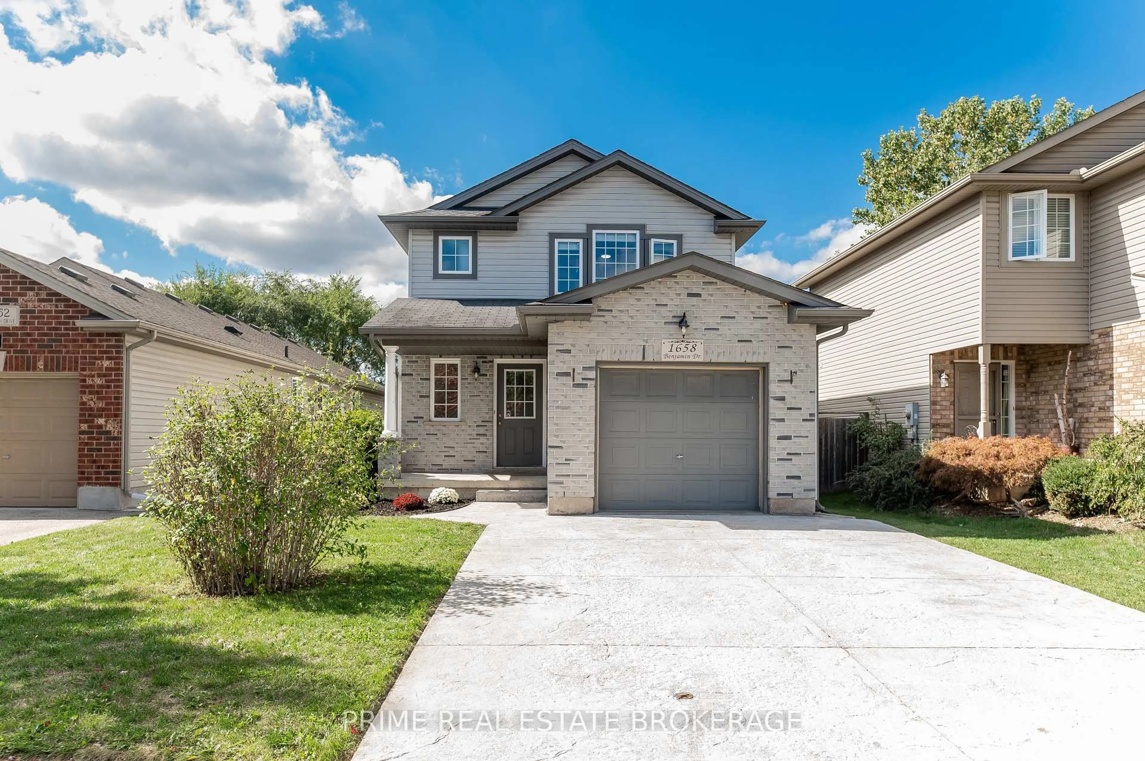 Home with brick exterior material, street for 1658 Benjamin Dr, London East Ontario N5V 5K1
