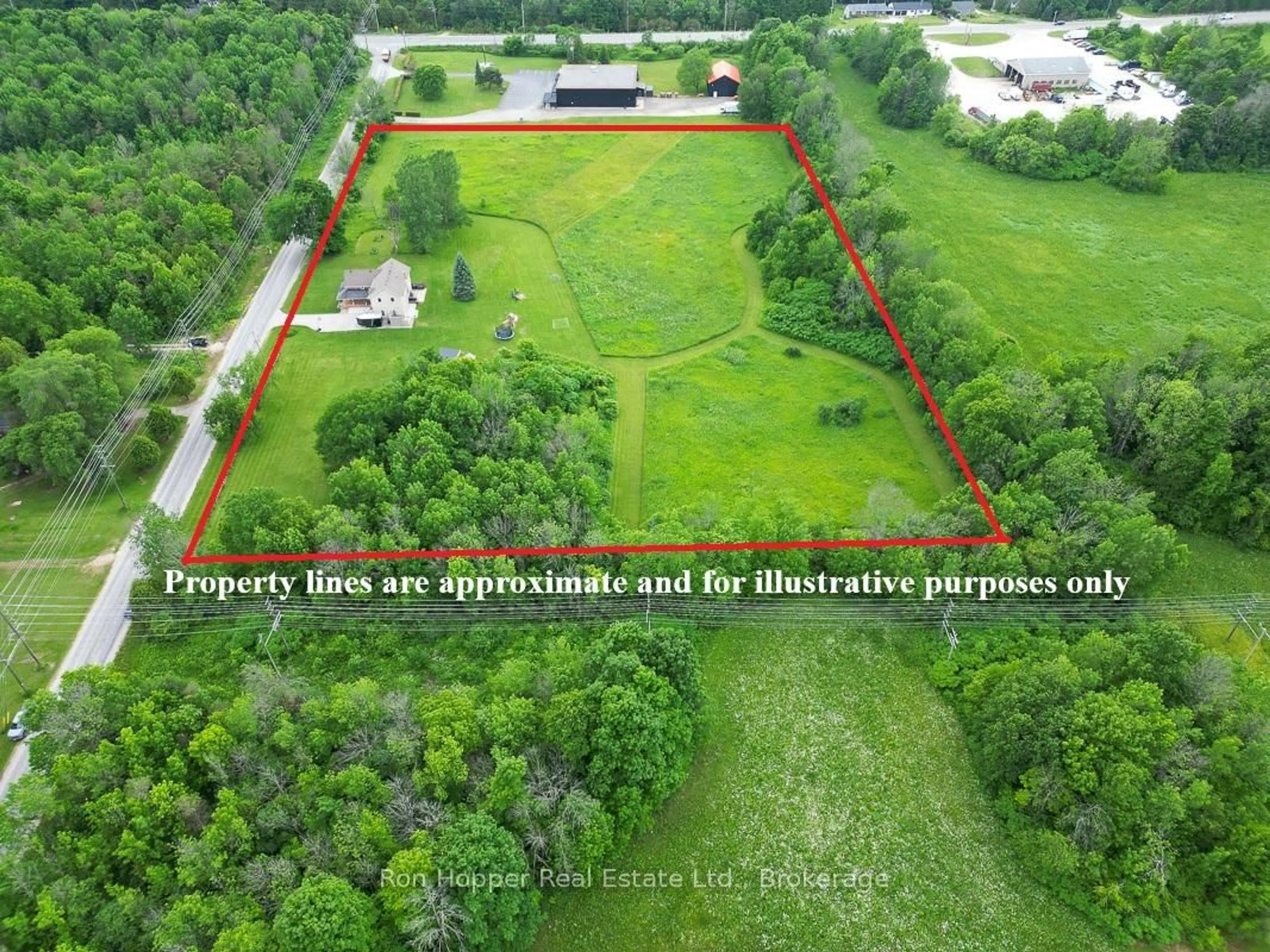 A pic from outside/outdoor area/front of a property/back of a property/a pic from drone, building for 123025 Story Book Park Rd, Owen Sound Ontario N4K 5N6