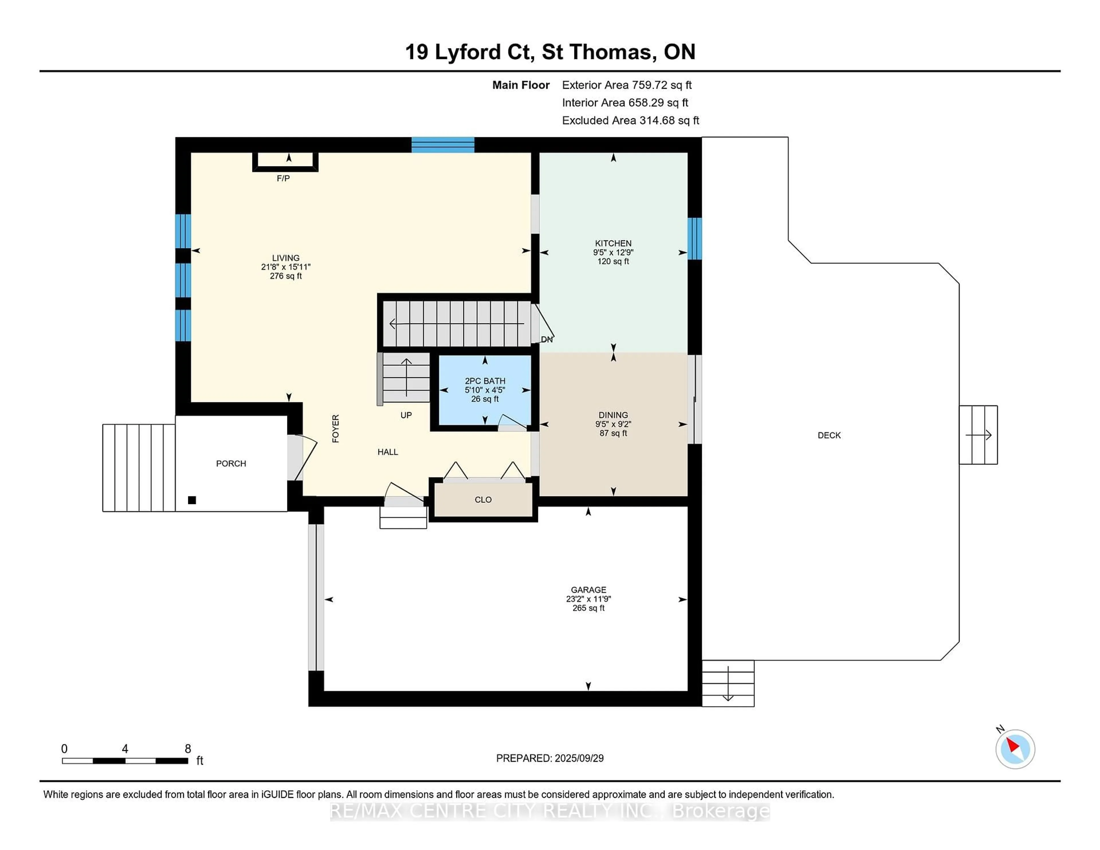Floor plan for 19 Lyford Crt, St. Thomas Ontario N5R 6C6