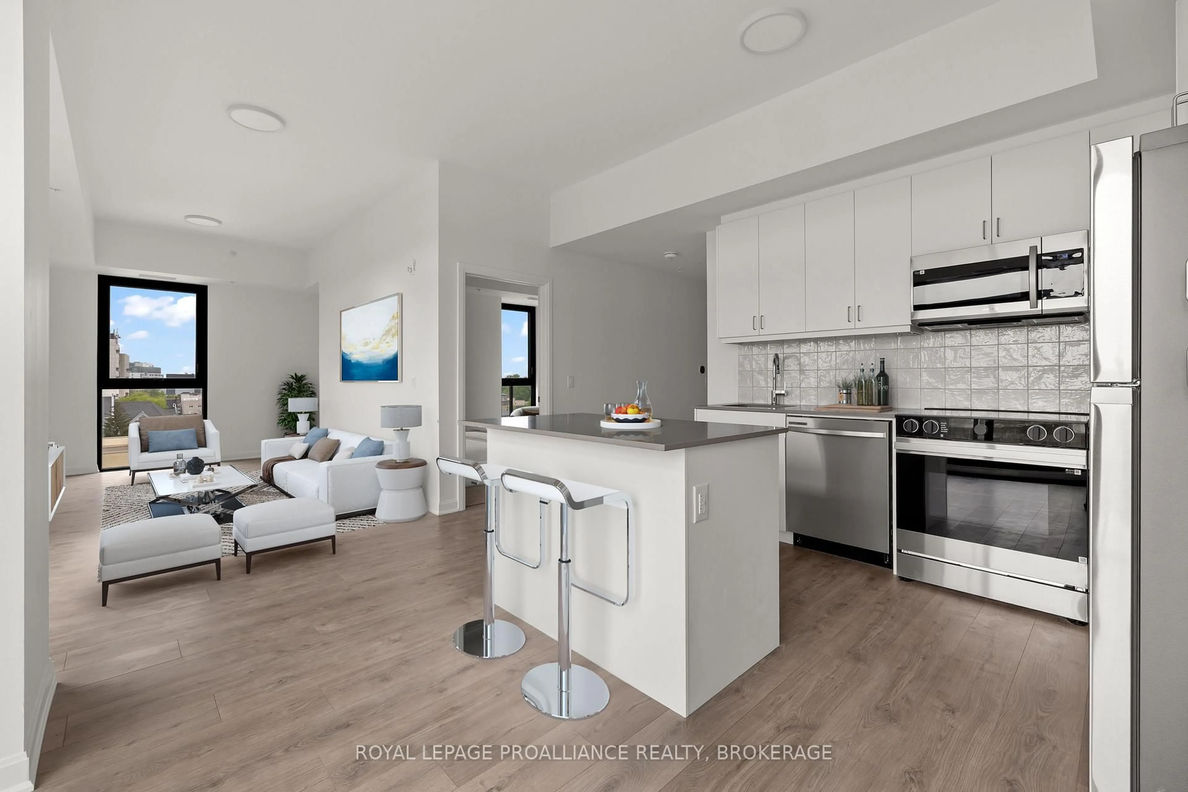 Open concept kitchen, unknown for 223 Princess St #905, Kingston Ontario K7L 1B3