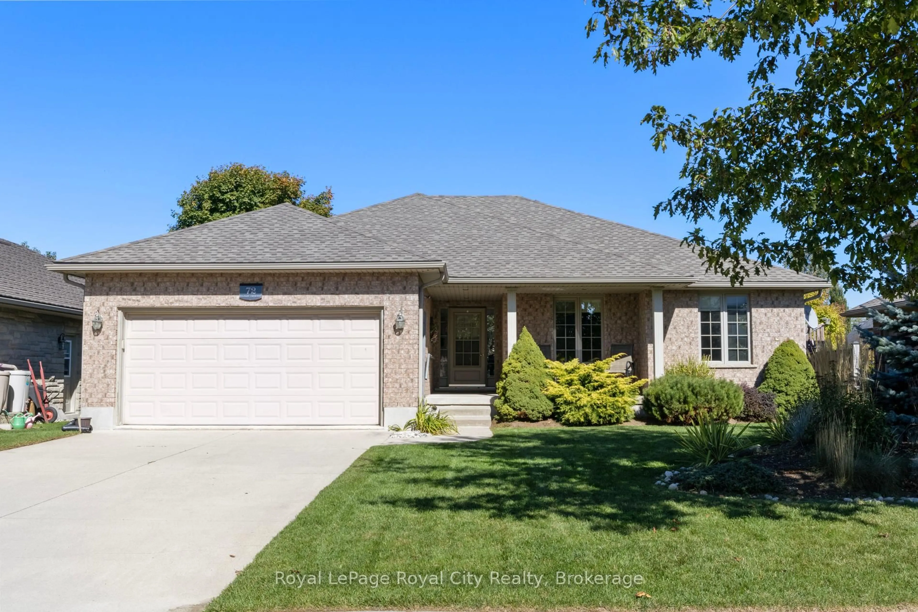 Home with brick exterior material, street for 72 Stanley Cres, Centre Wellington Ontario N0B 1S0