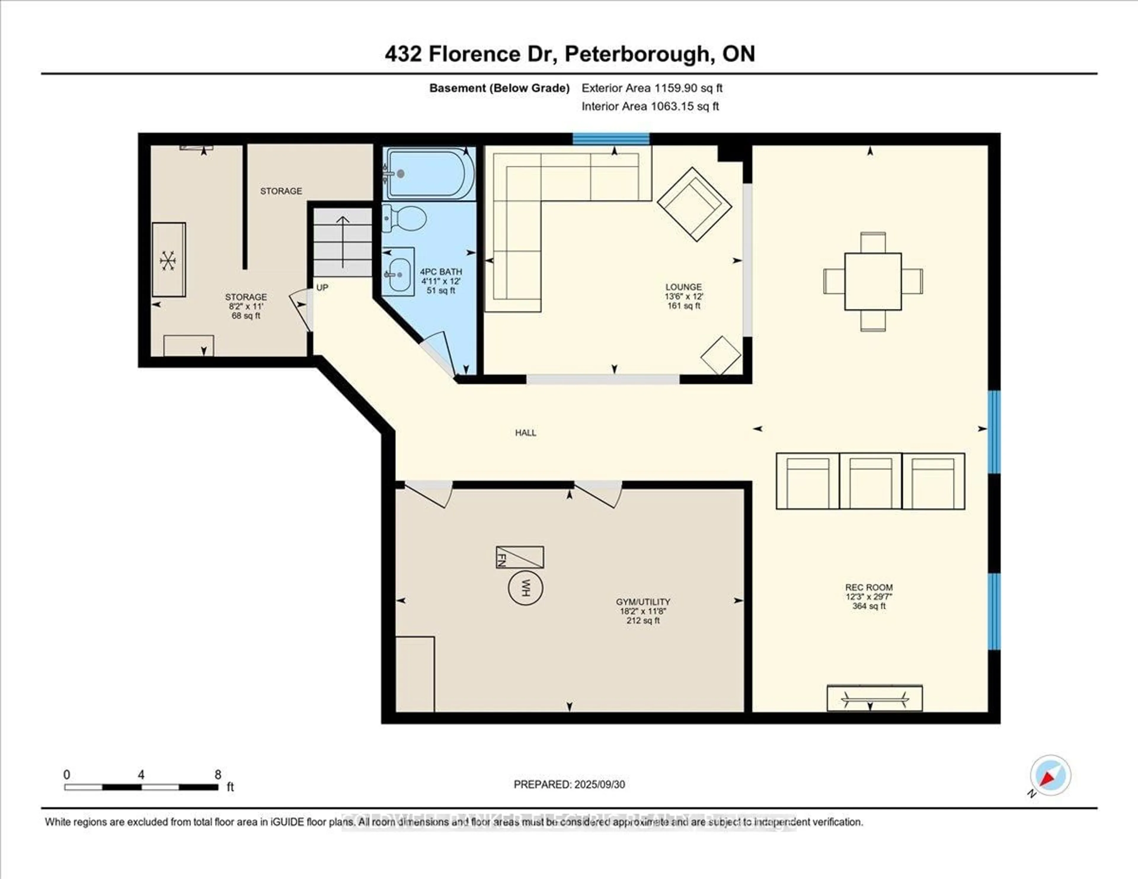 Floor plan for 432 Florence Dr, Peterborough Ontario K9J 0H9
