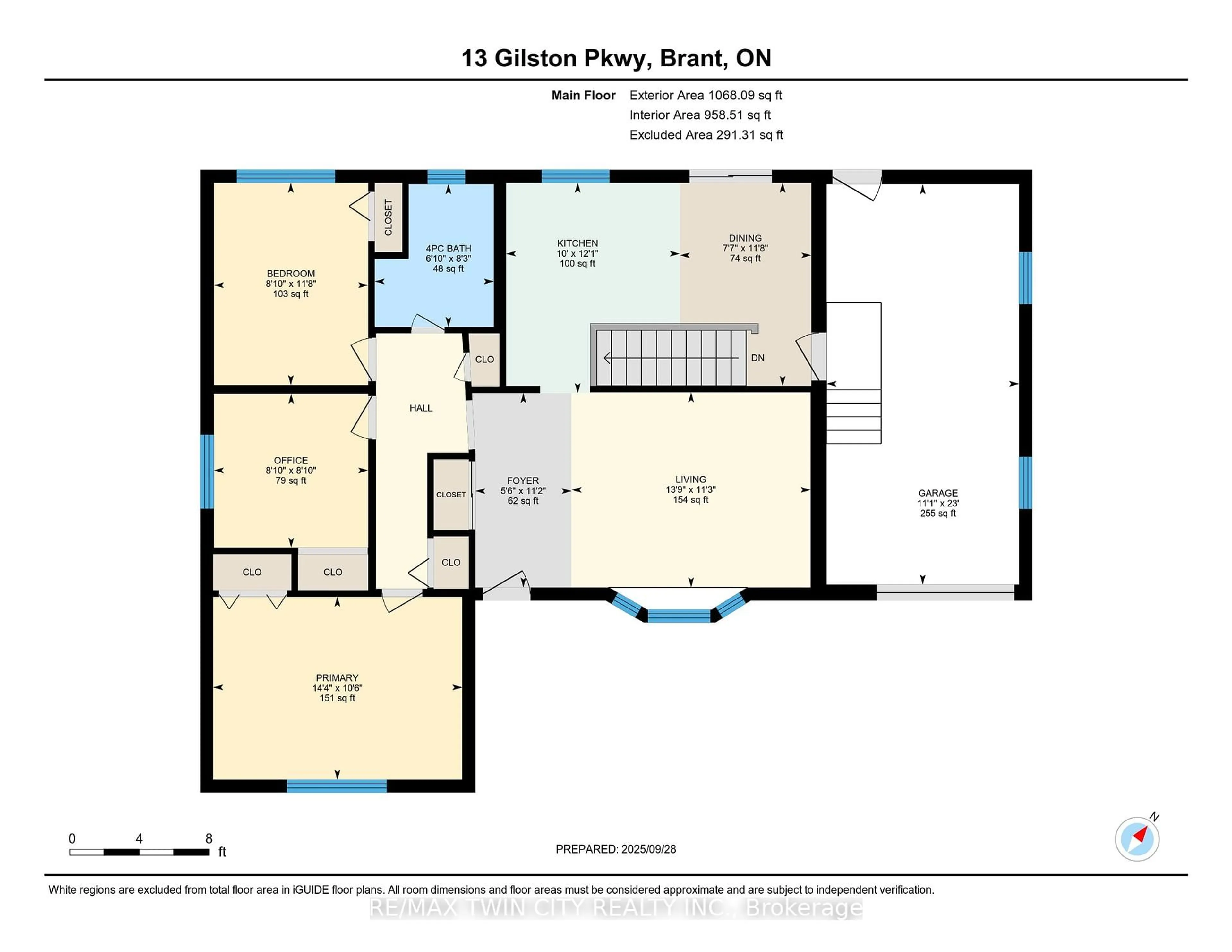 Floor plan for 13 Gilston Pkwy, Brant Ontario N3L 3K1