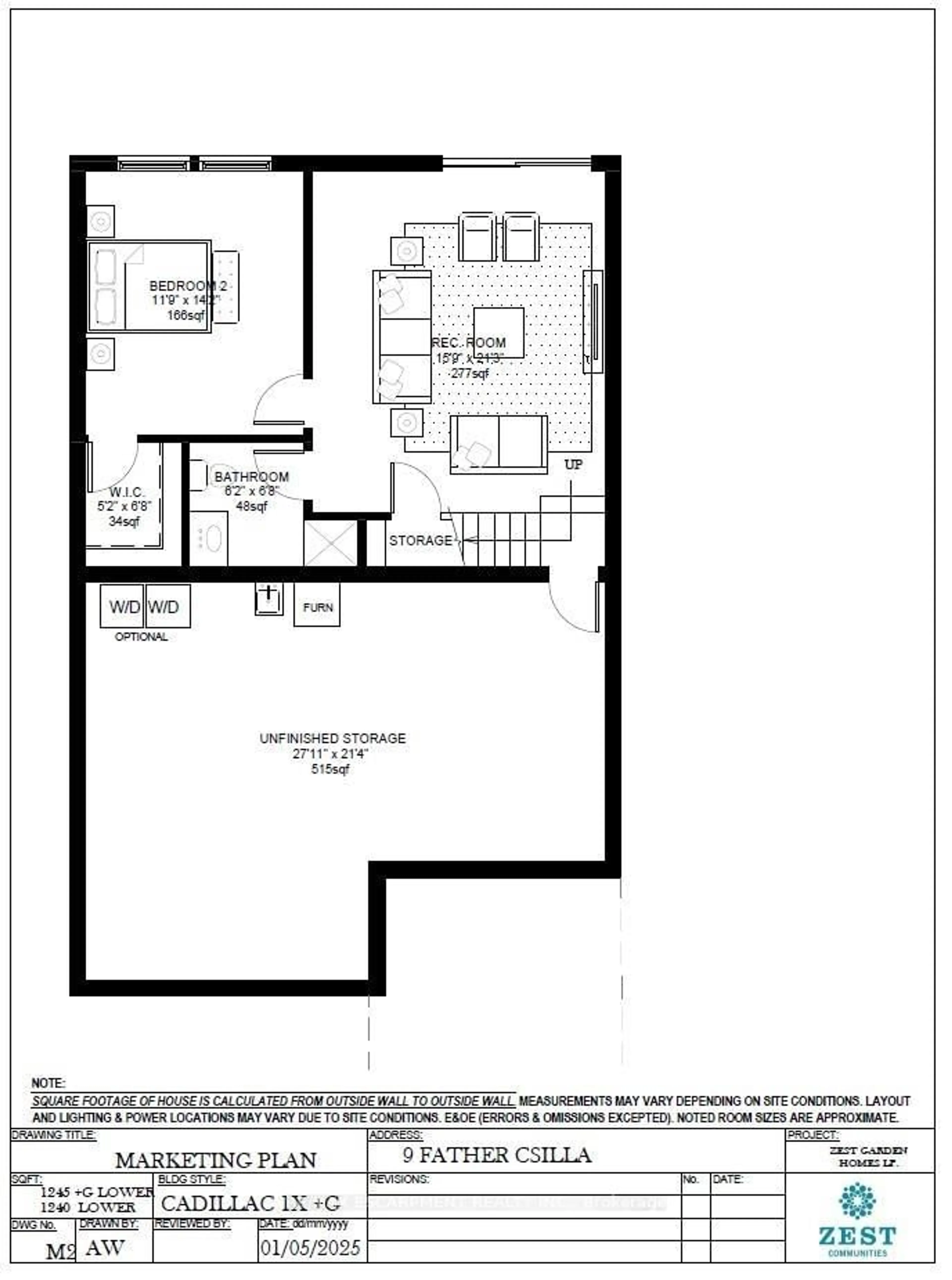 Floor plan for 9 Father Csilla Terr, Hamilton Ontario L9B 2L9