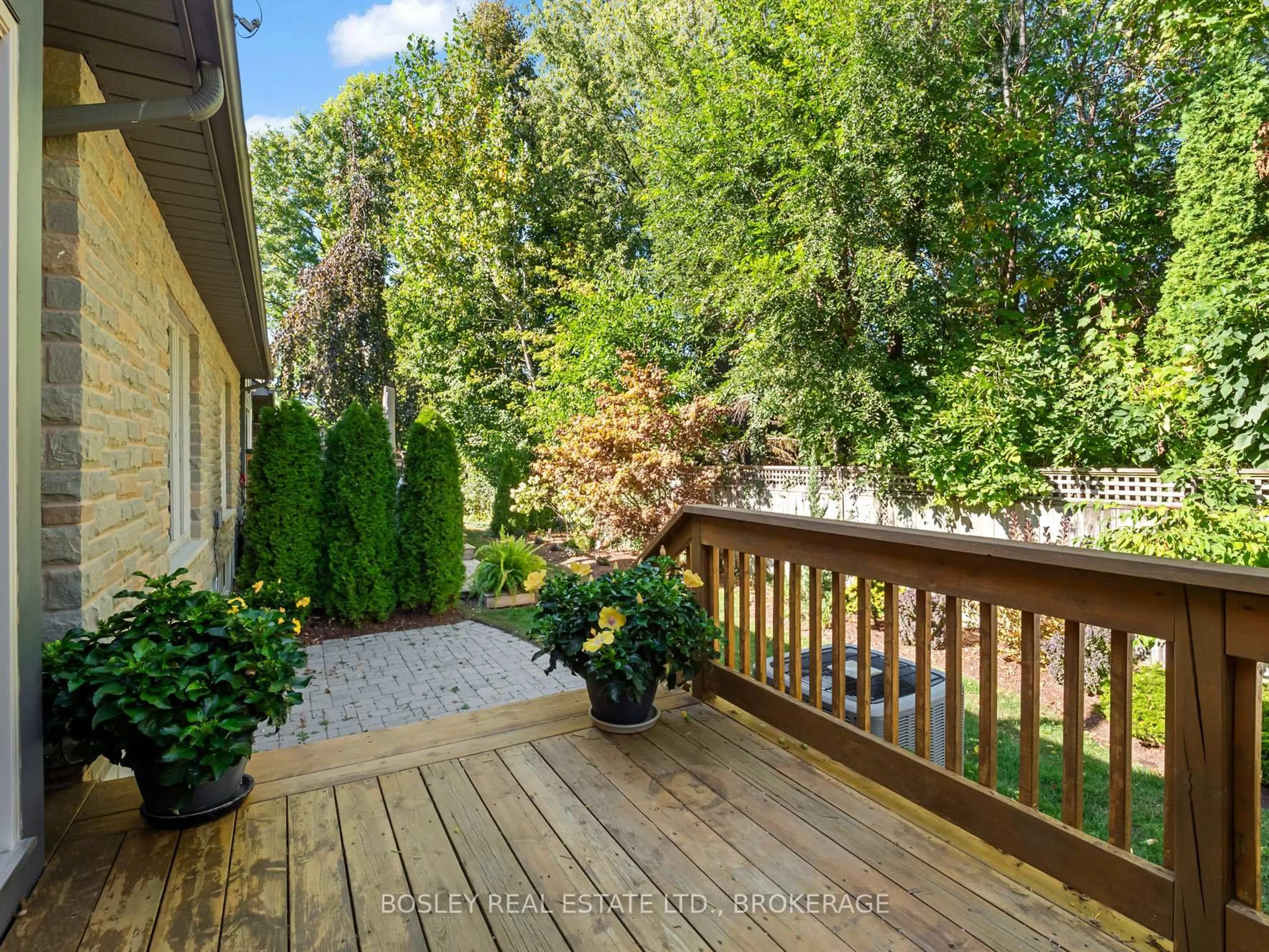 Patio, forest/trees view for 575 Simcoe St #5, Niagara-on-the-Lake Ontario L0S 1J0