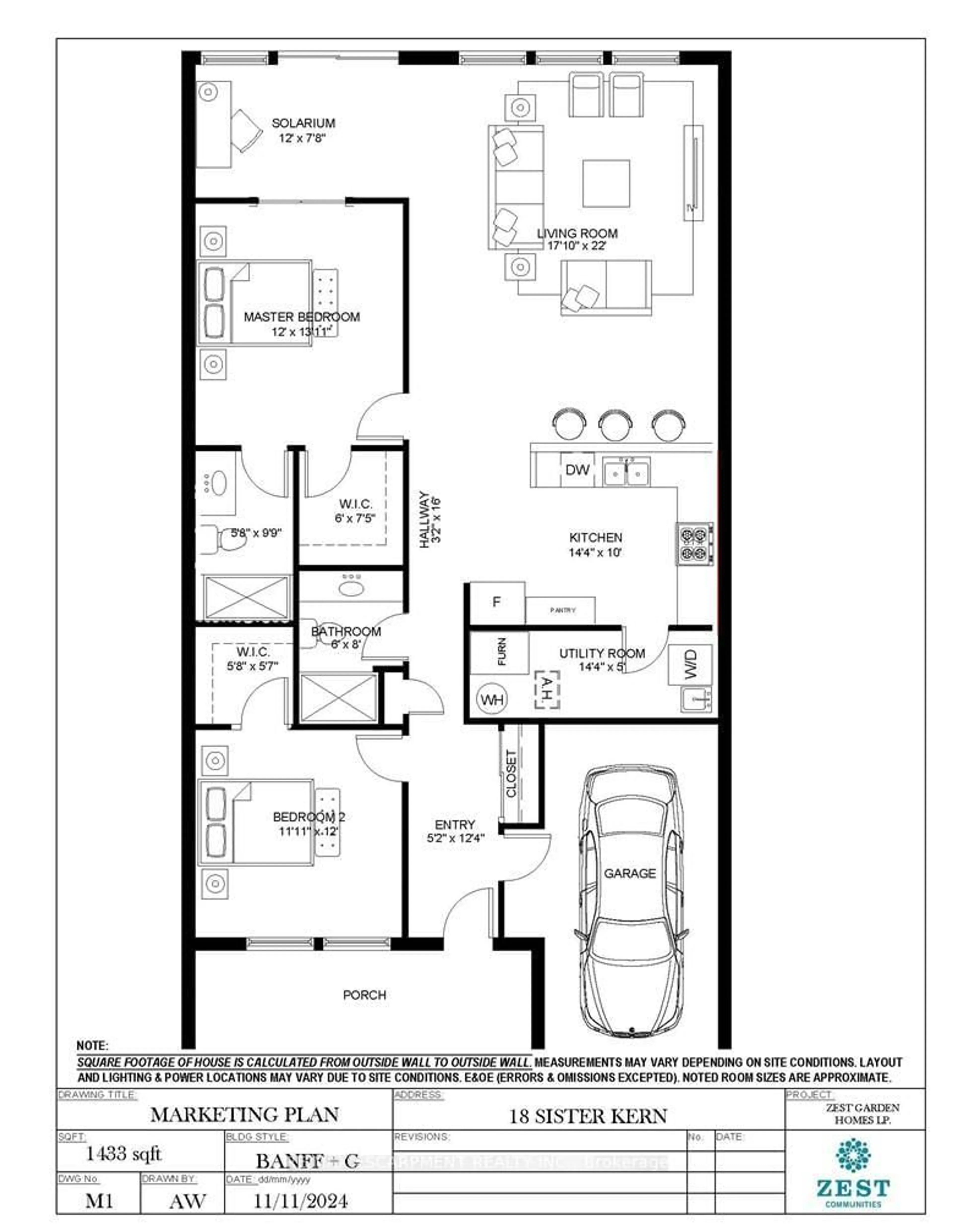 Floor plan for 18 Sister Kern Terr, Hamilton Ontario L9B 2M1