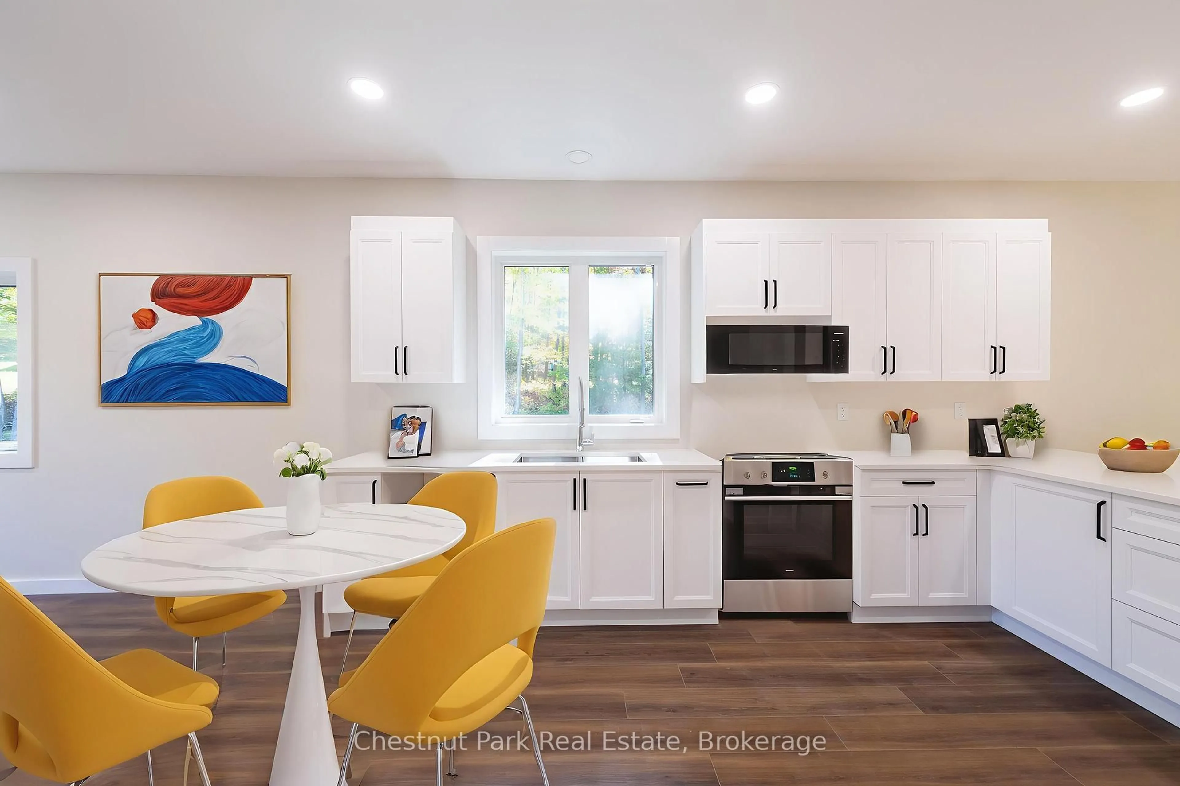 Open concept kitchen, ceramic/tile floor for 26 Aspen Lane, Nipissing Ontario P0H 1Z0