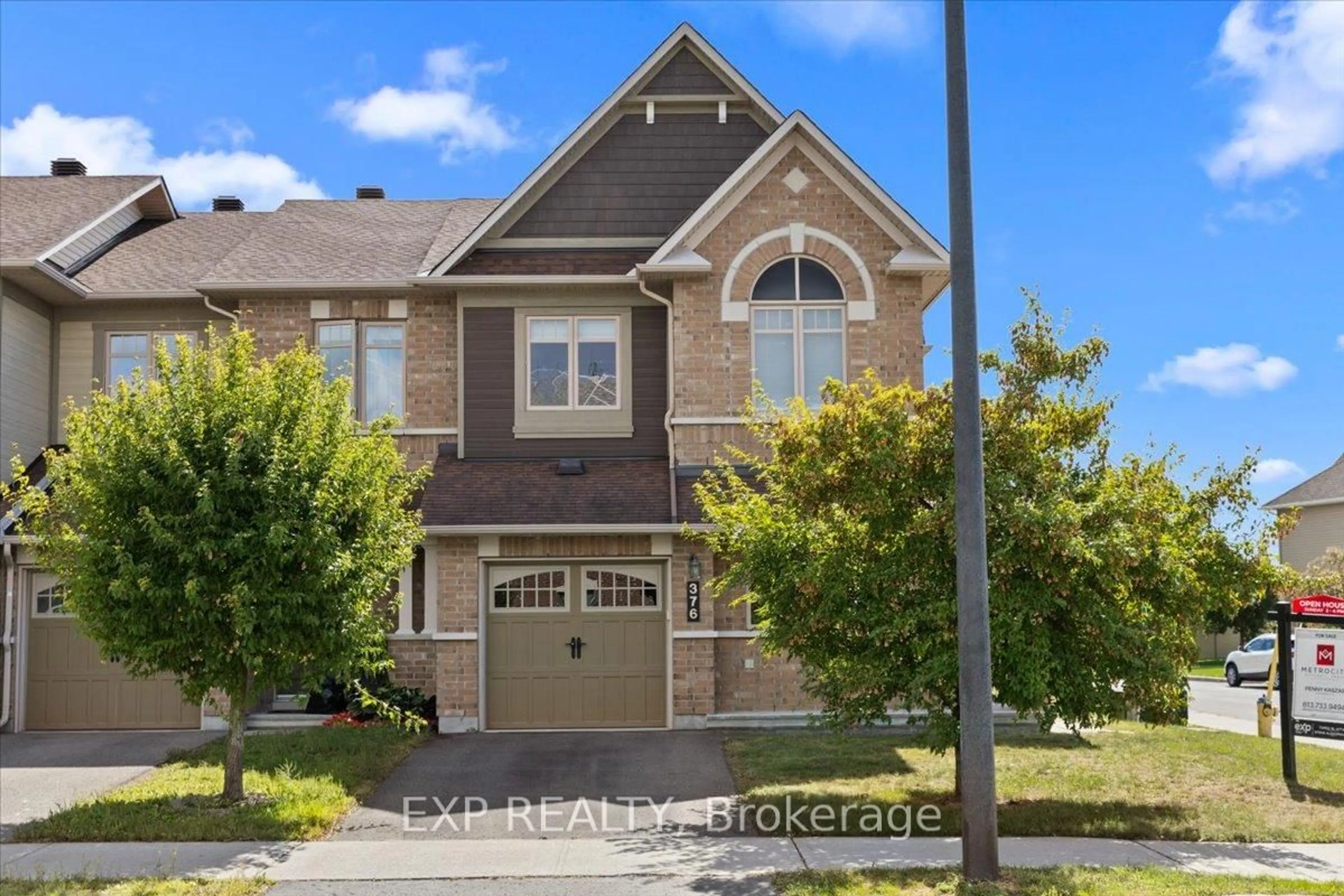 Home with brick exterior material, street for 376 Gerry Lalonde Dr, Ottawa Ontario K4A 0Y3