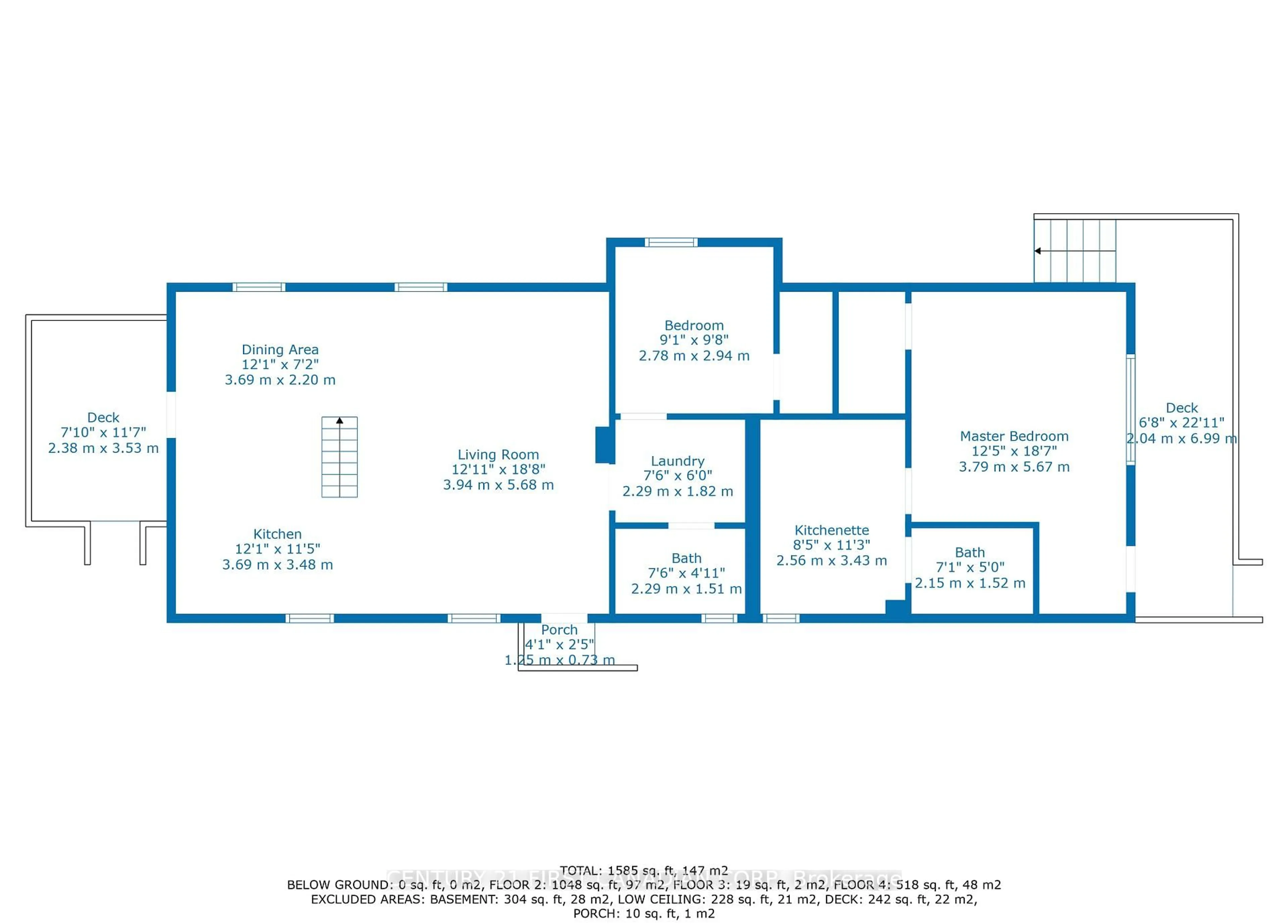 Floor plan for 417 Grey St, London East Ontario N6B 1H1