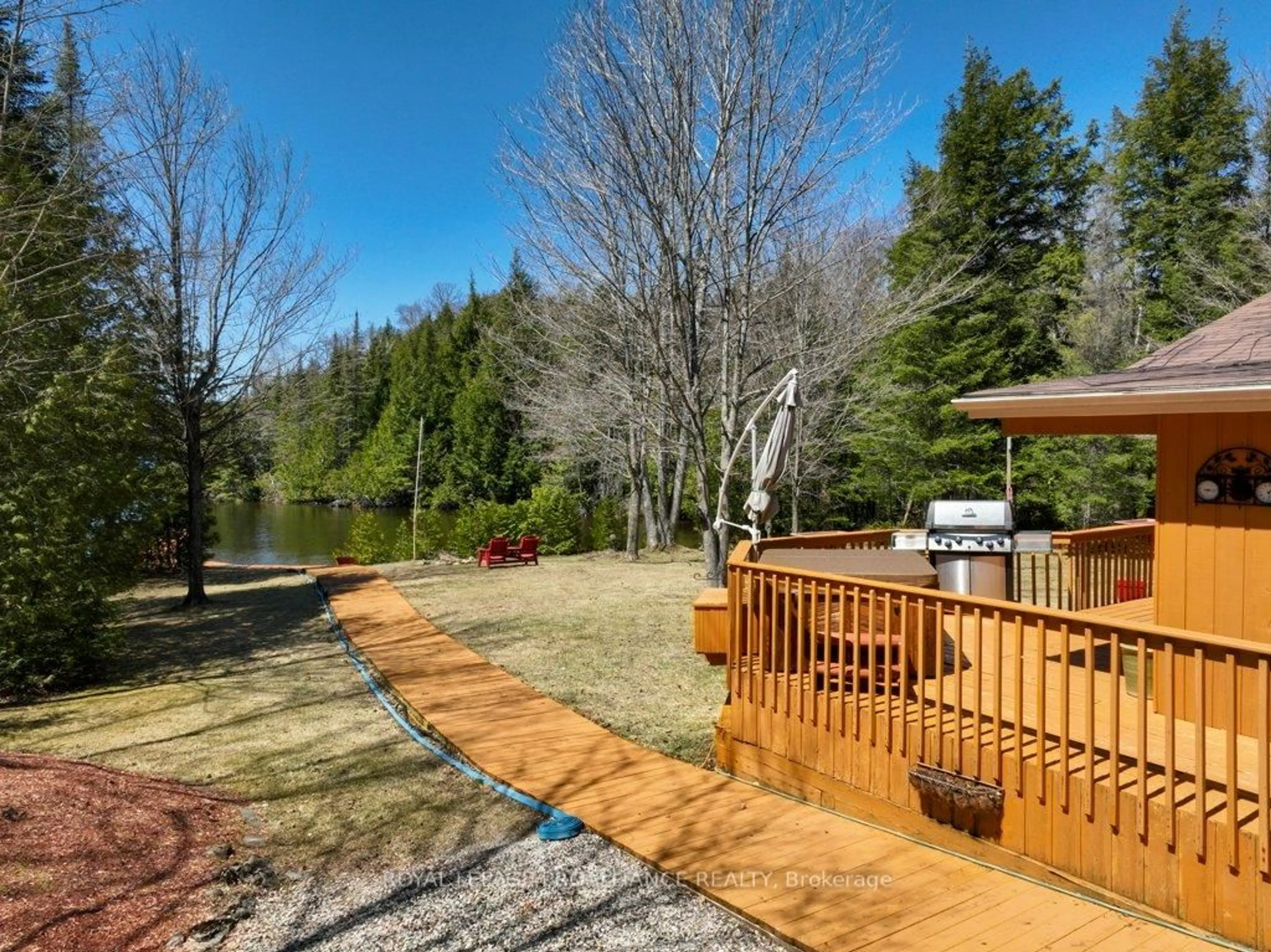 Patio, forest/trees view for 2674 Smith Rd, Ardoch Ontario K0H 1C0