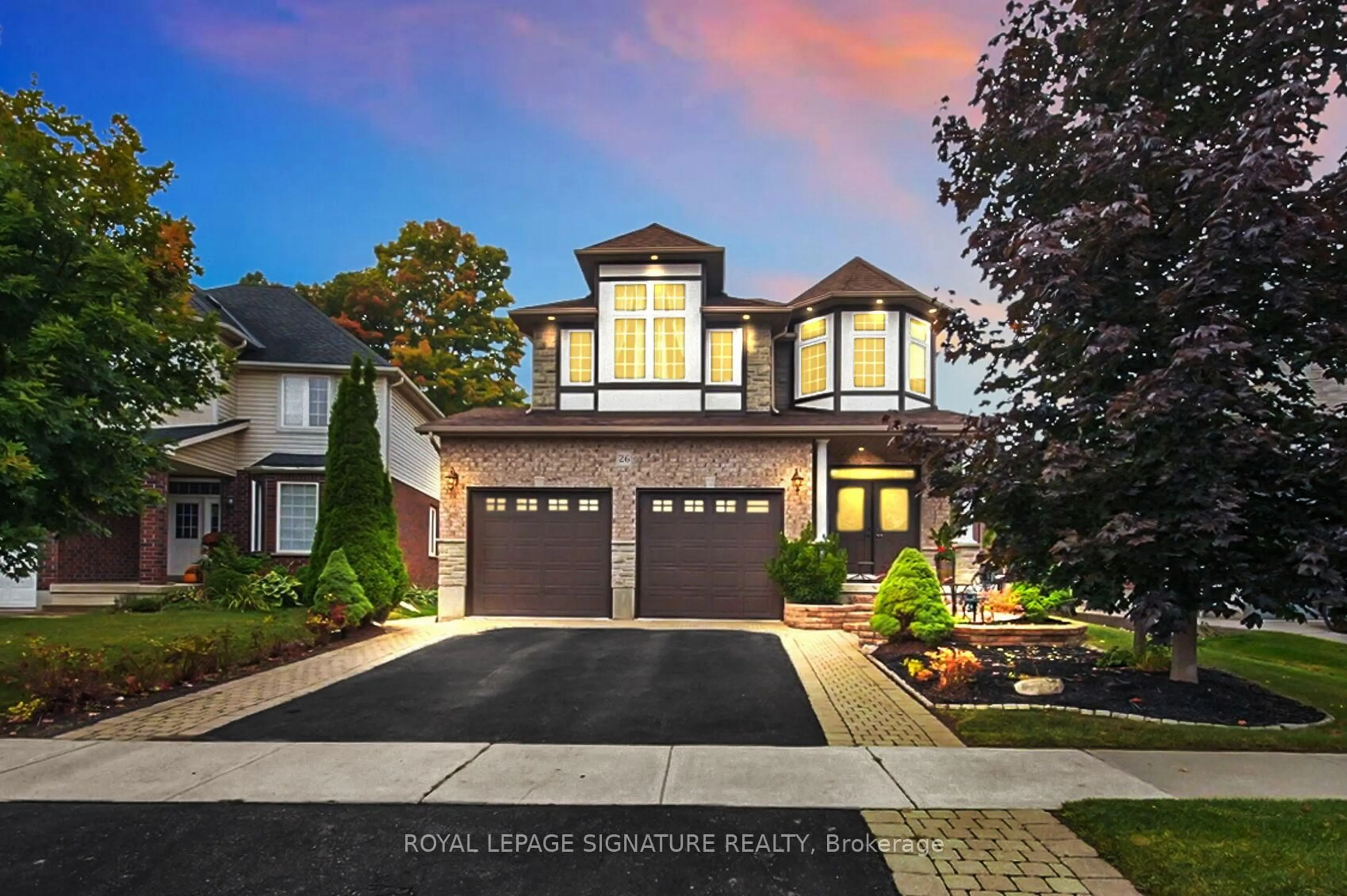 Home with brick exterior material, street for 26 Frasson Dr, Guelph Ontario N1E 7J9