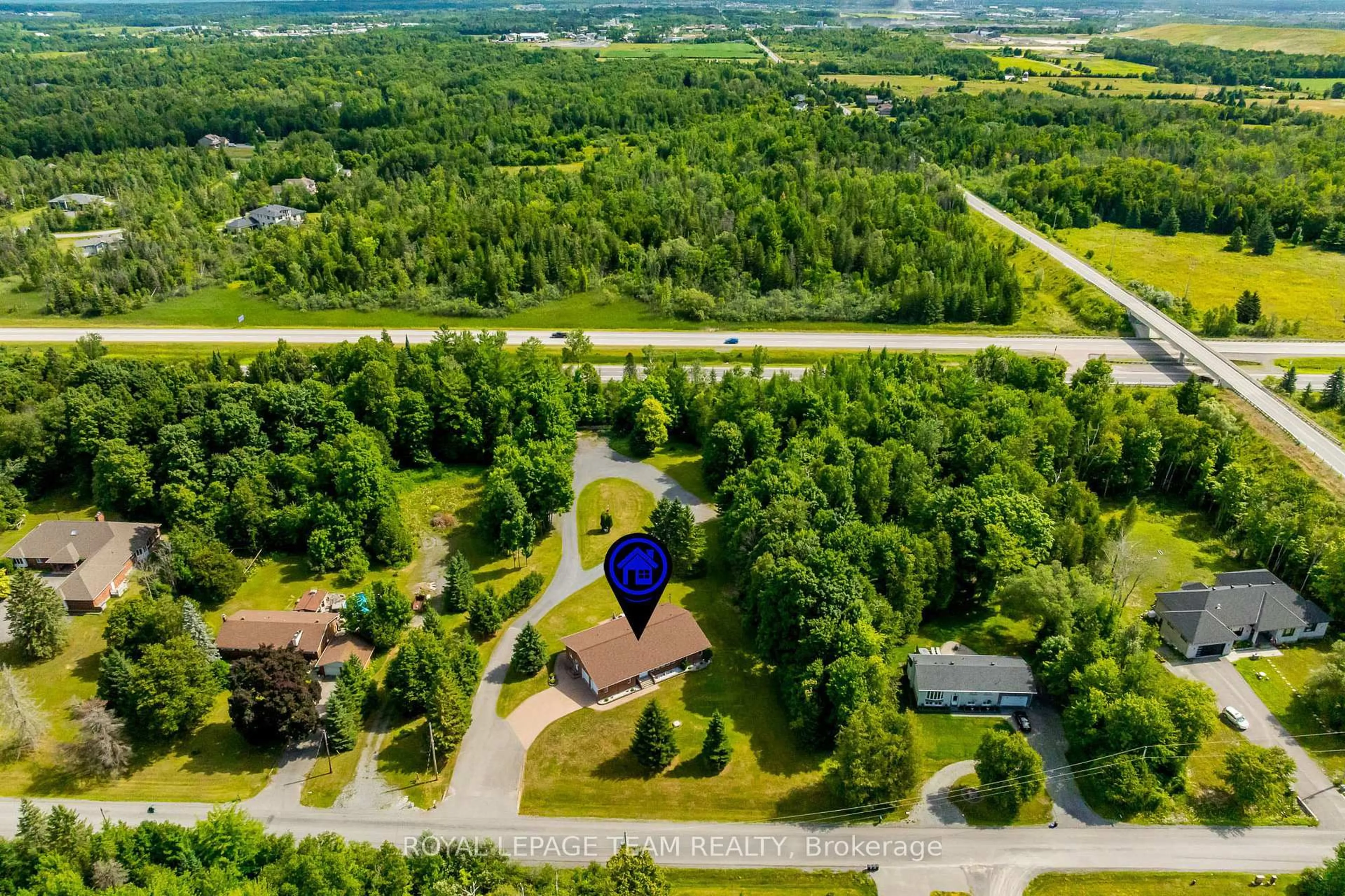 A pic from outside/outdoor area/front of a property/back of a property/a pic from drone, unknown for 634 David Manchester Rd, Carp Ontario K0A 1L0