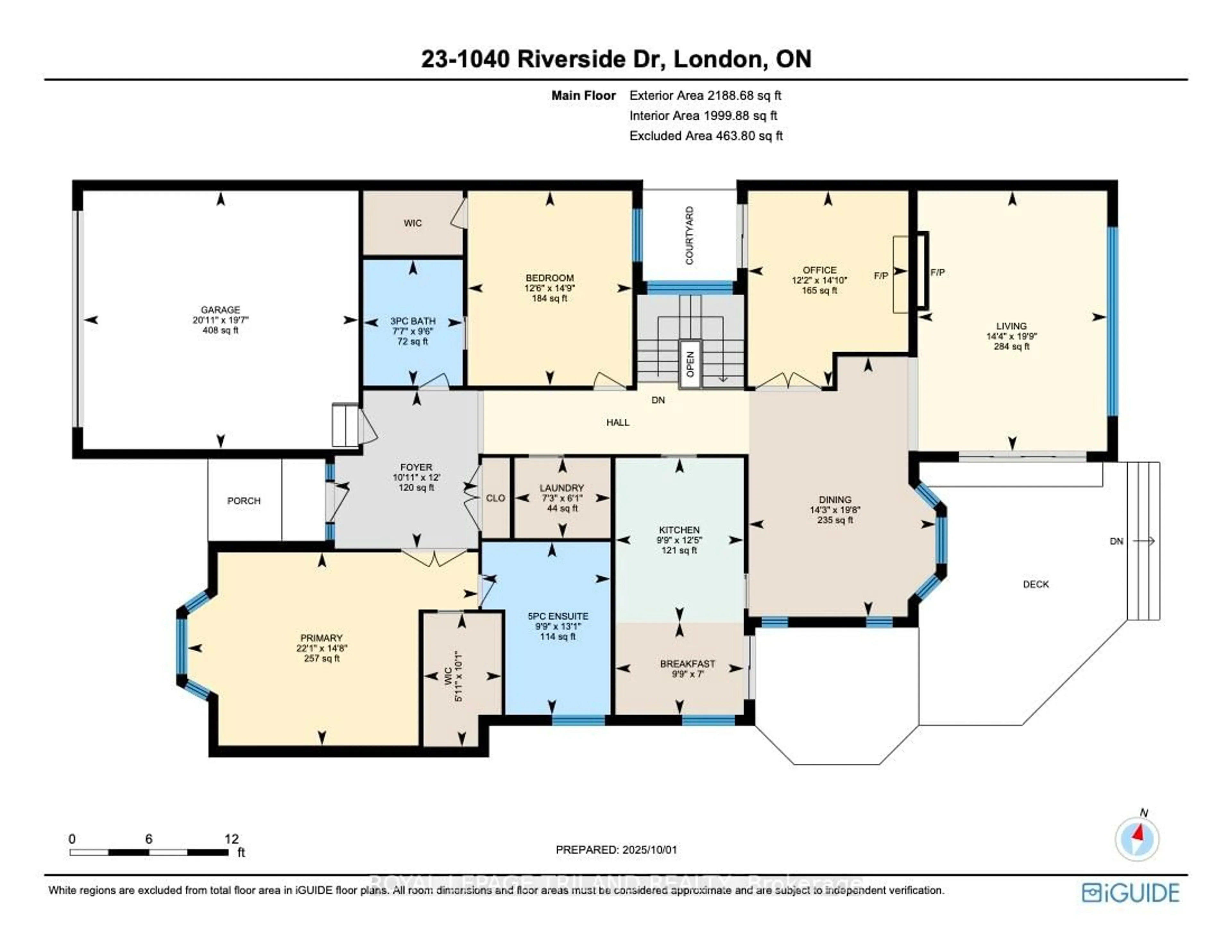 Floor plan for 1040 Riverside Dr #23, London North Ontario N6H 5N4
