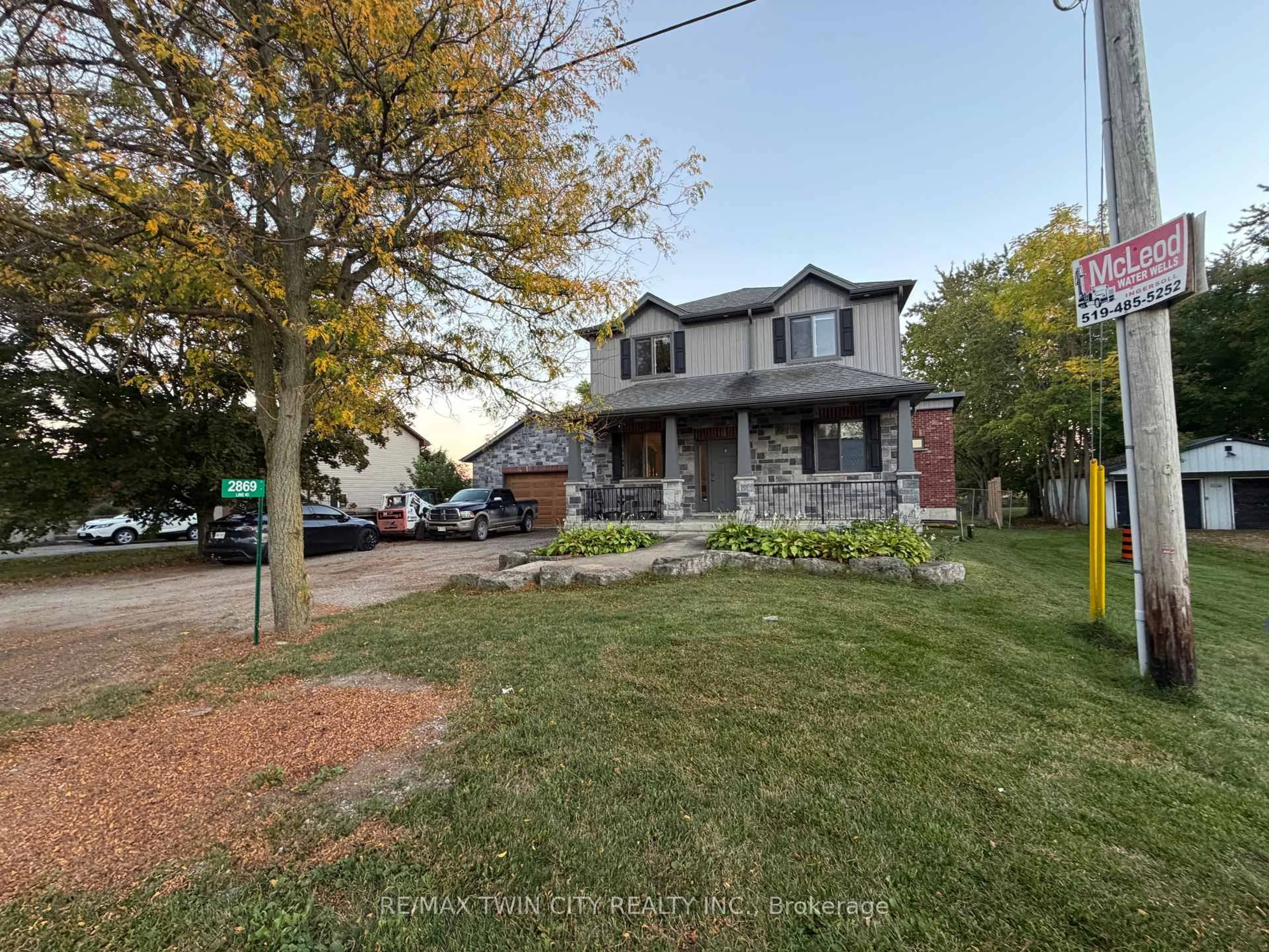 A pic from outside/outdoor area/front of a property/back of a property/a pic from drone, street for 2869 Line 45 Line, Perth East Ontario N0K 1J0