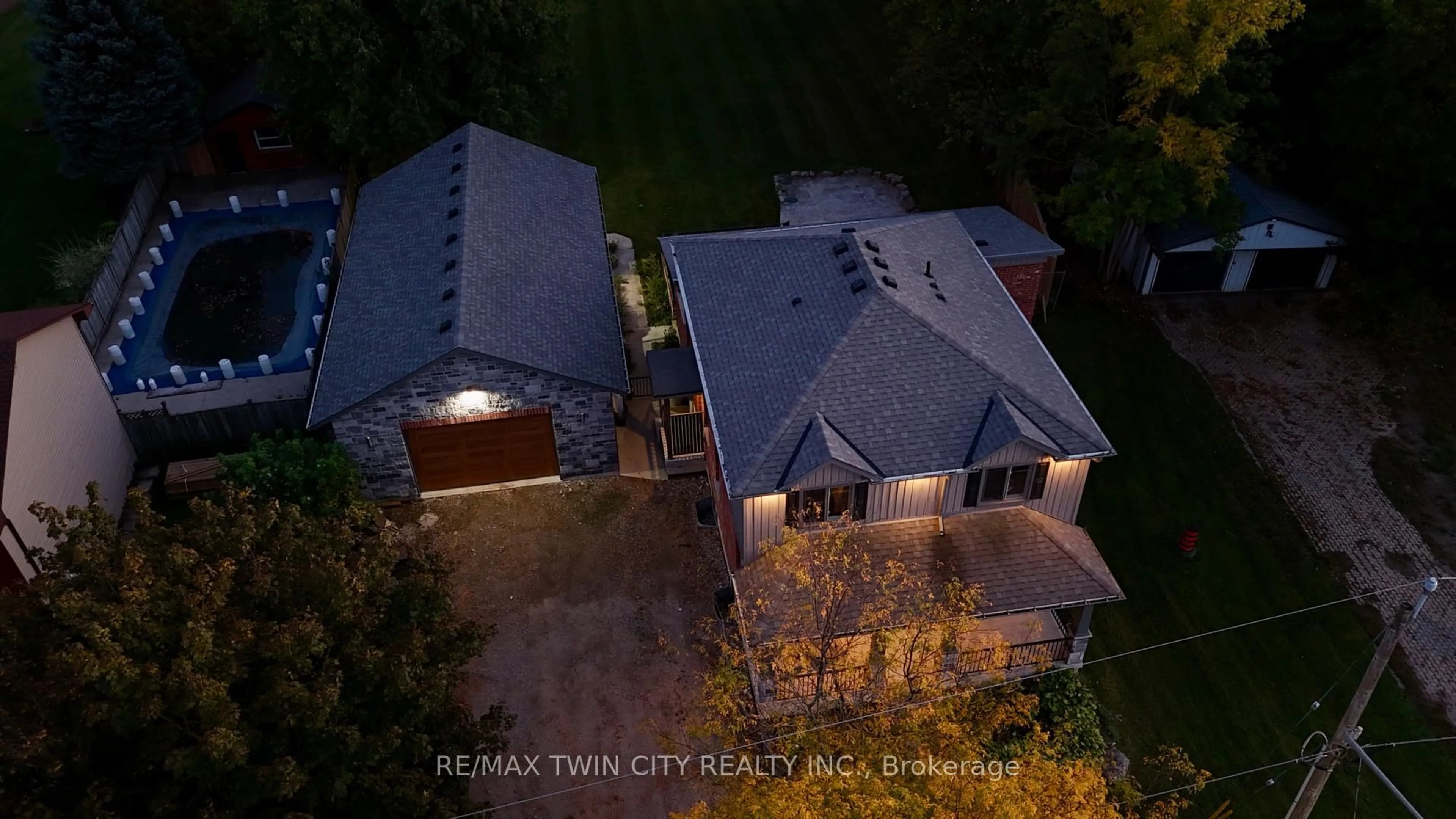 A pic from outside/outdoor area/front of a property/back of a property/a pic from drone, unknown for 2869 Line 45 Line, Perth East Ontario N0K 1J0