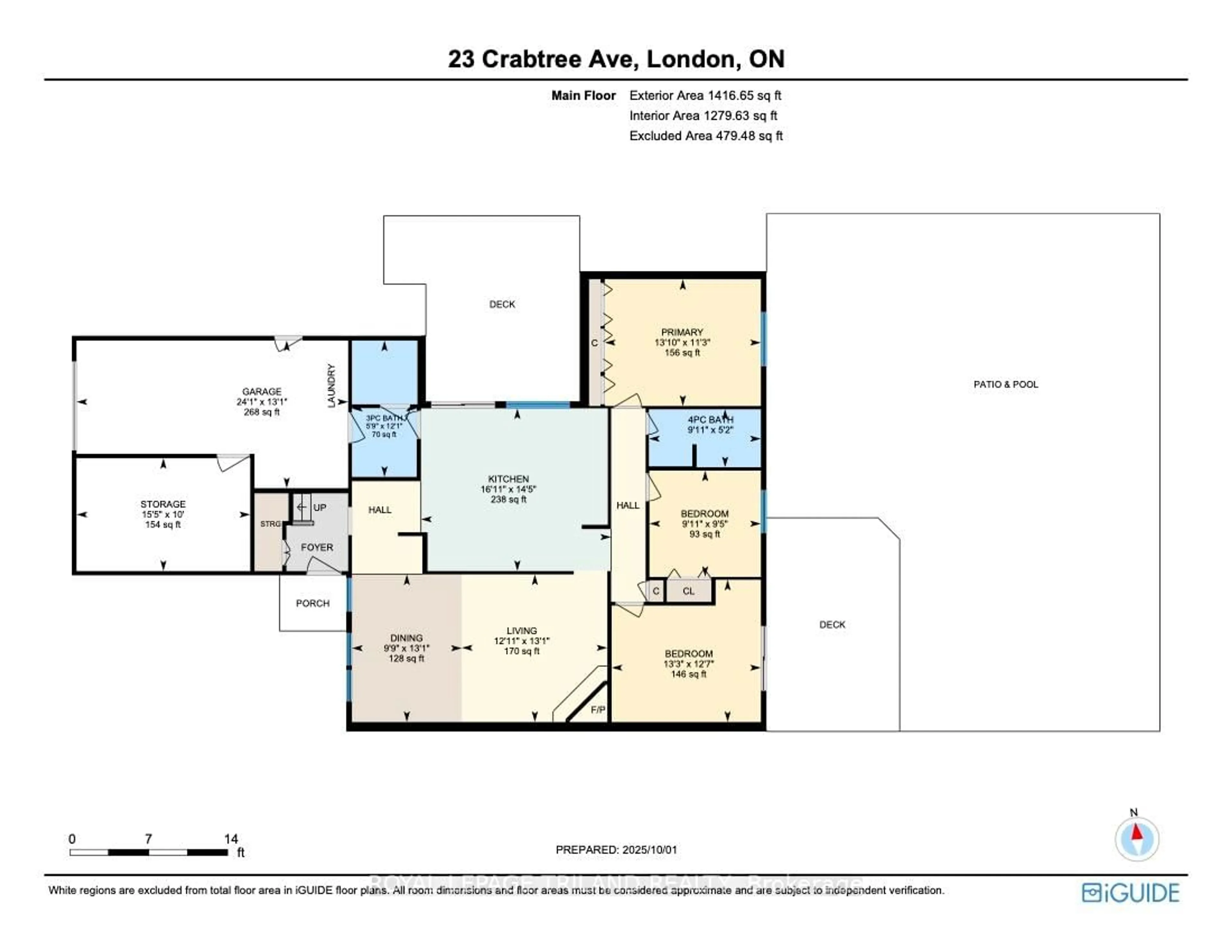Floor plan for 23 Crabtree Ave, London North Ontario N6G 2H6