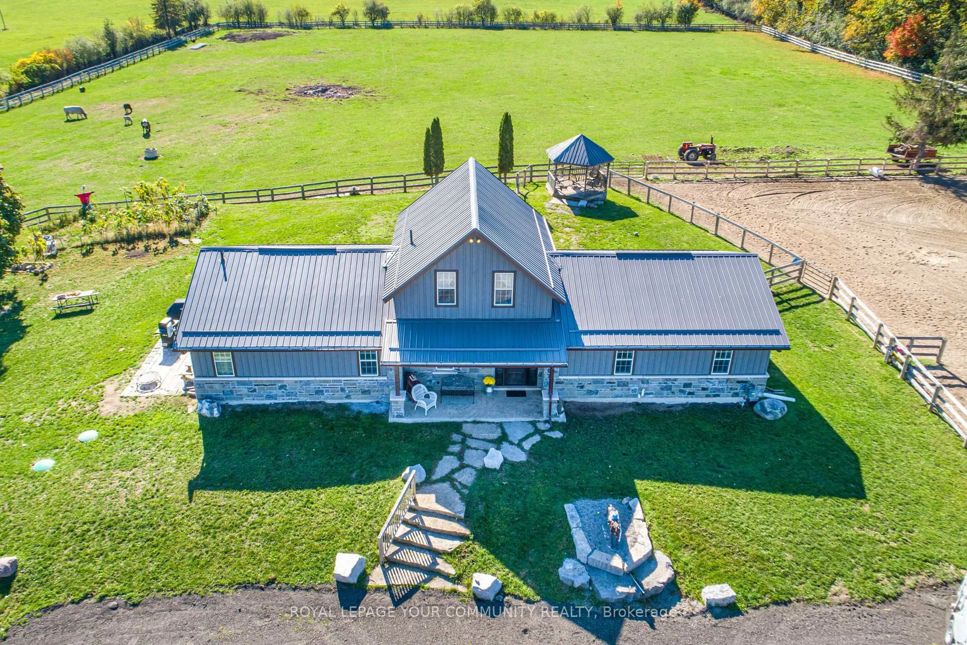 A pic from outside/outdoor area/front of a property/back of a property/a pic from drone, building for 3752 Hwy 35 Highway, Kawartha Lakes Ontario K0M 1G0