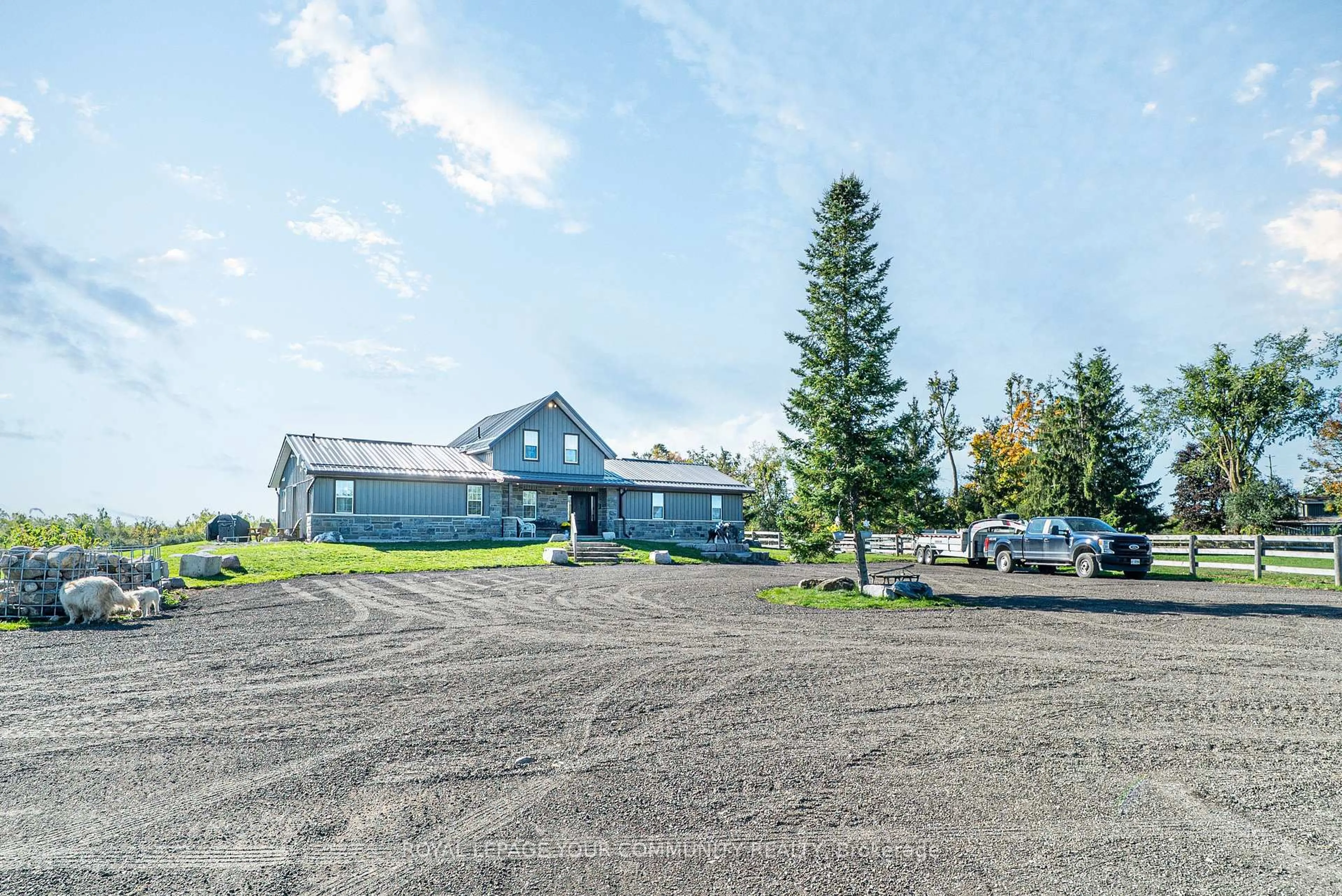 A pic from outside/outdoor area/front of a property/back of a property/a pic from drone, unknown for 3752 Hwy 35 Highway, Kawartha Lakes Ontario K0M 1G0