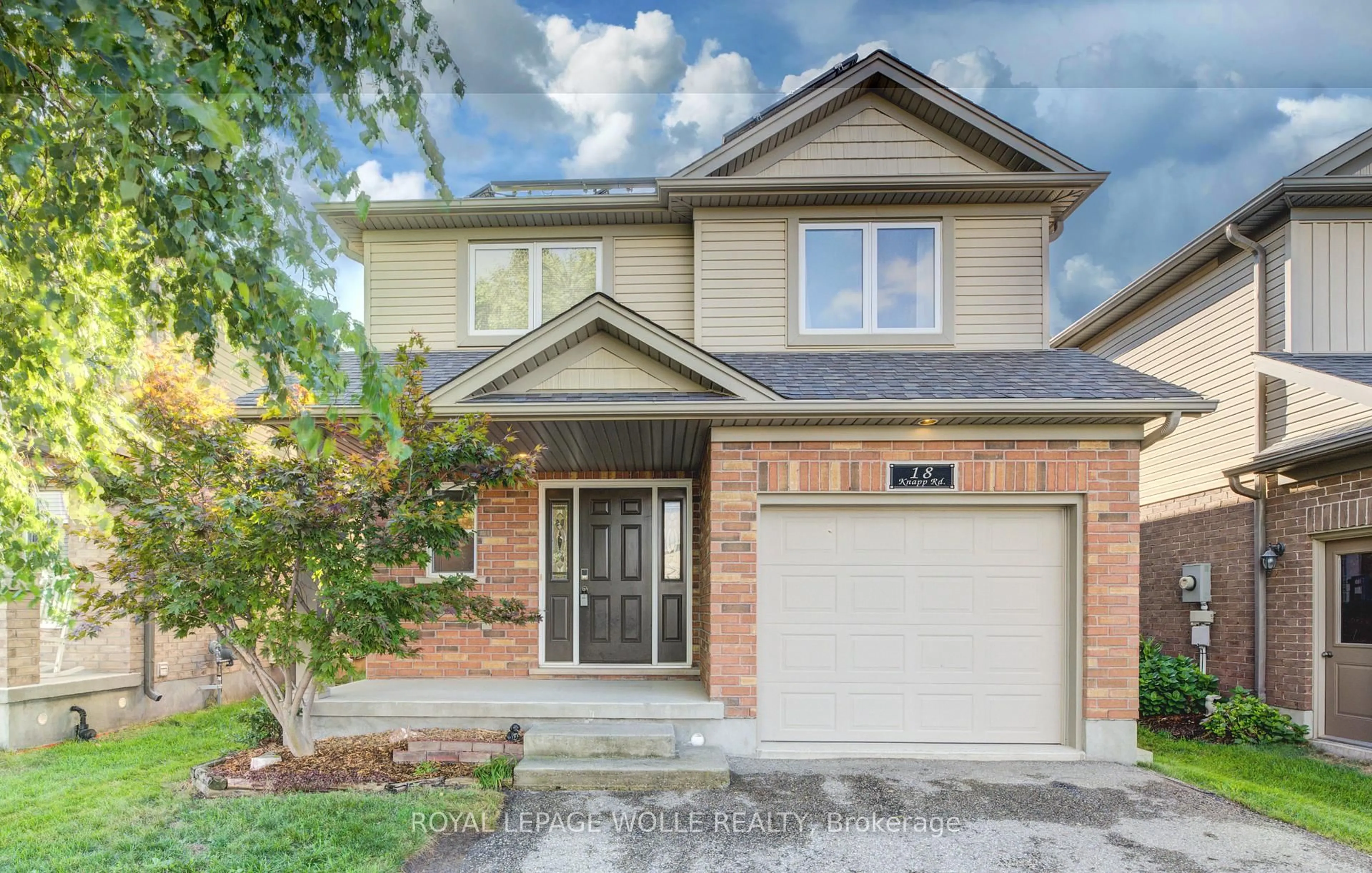 Home with brick exterior material, street for 18 Knapp Rd, Woolwich Ontario N3B 0A7