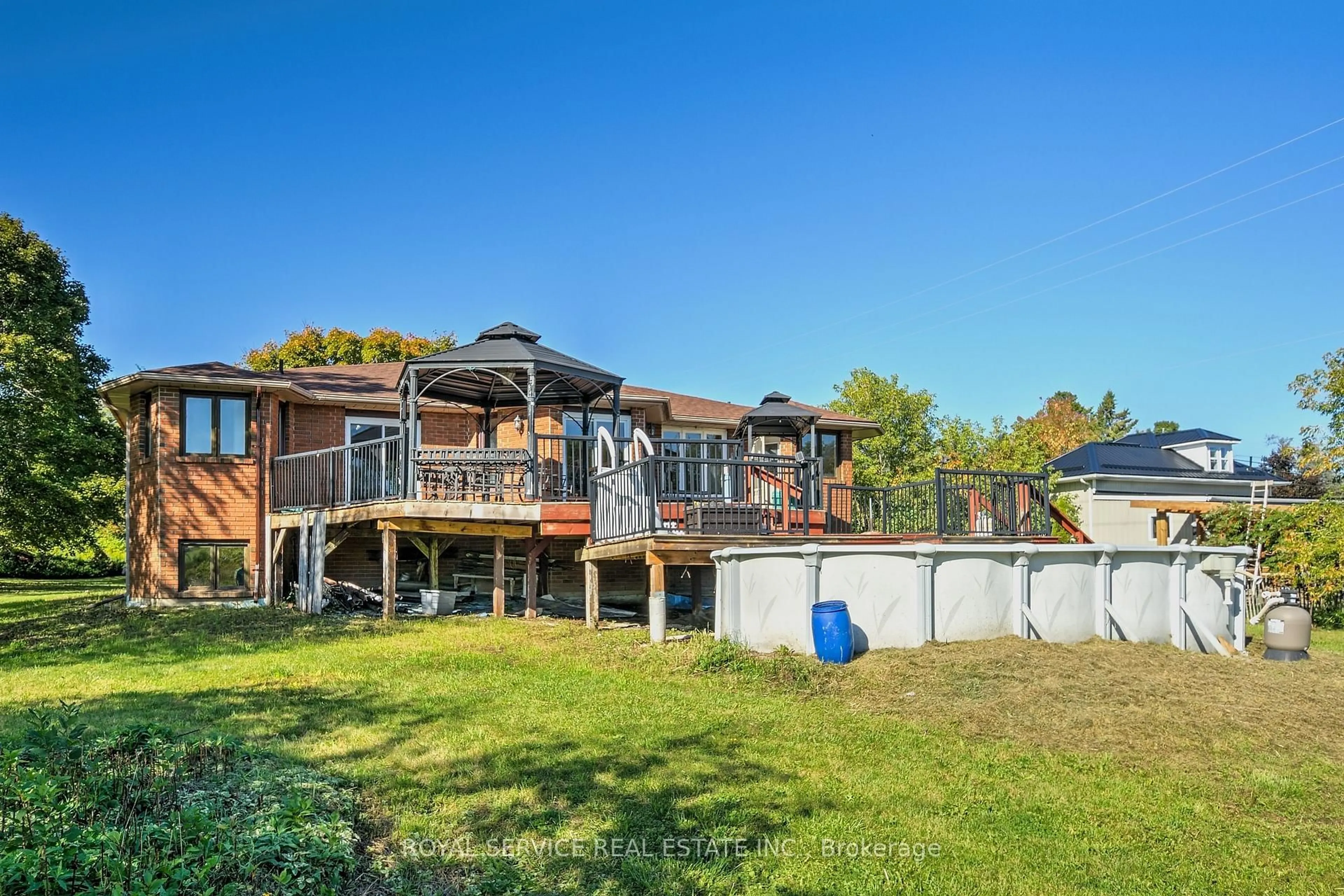 A pic from outside/outdoor area/front of a property/back of a property/a pic from drone, water/lake/river/ocean view for 201 Ixl Rd, Trent Hills Ontario K0K 1L0