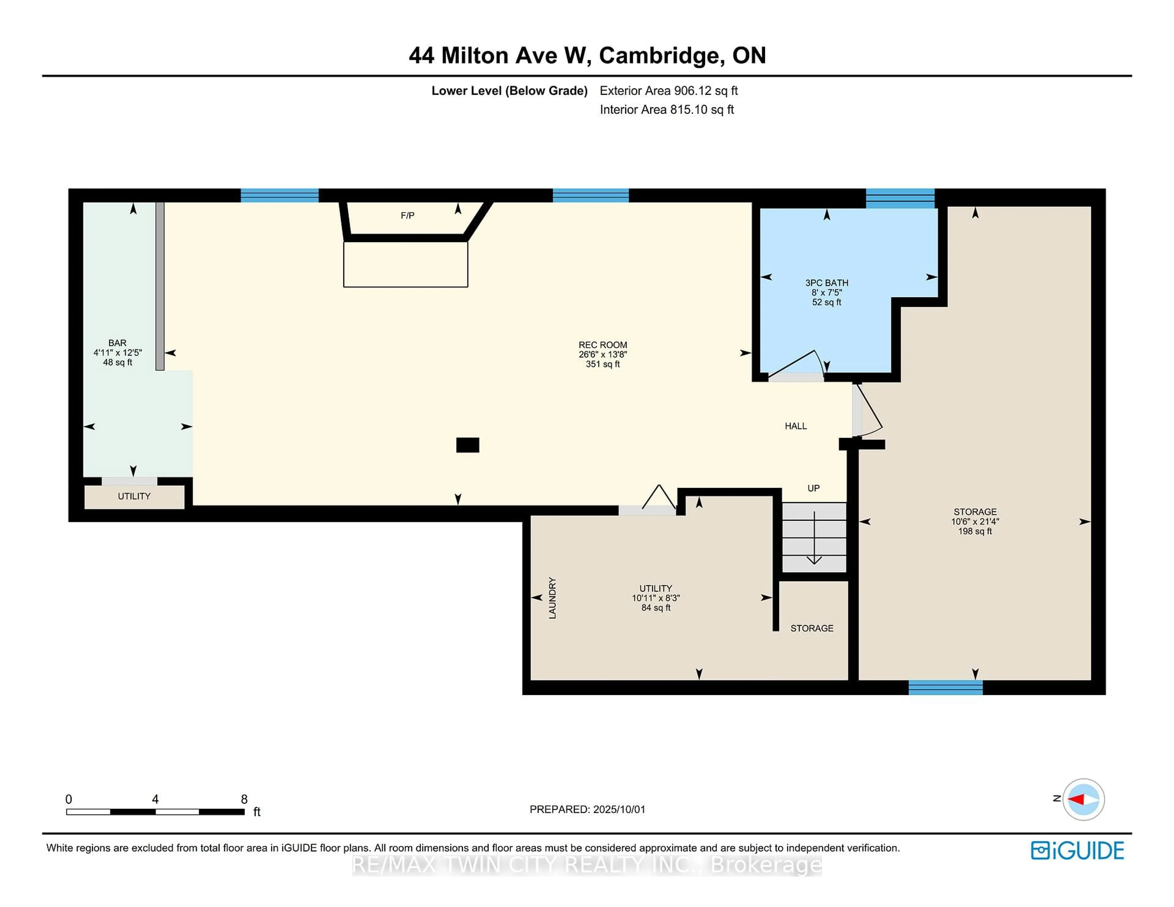 Floor plan for 44 Milton Ave, Cambridge Ontario N3C 2Y4