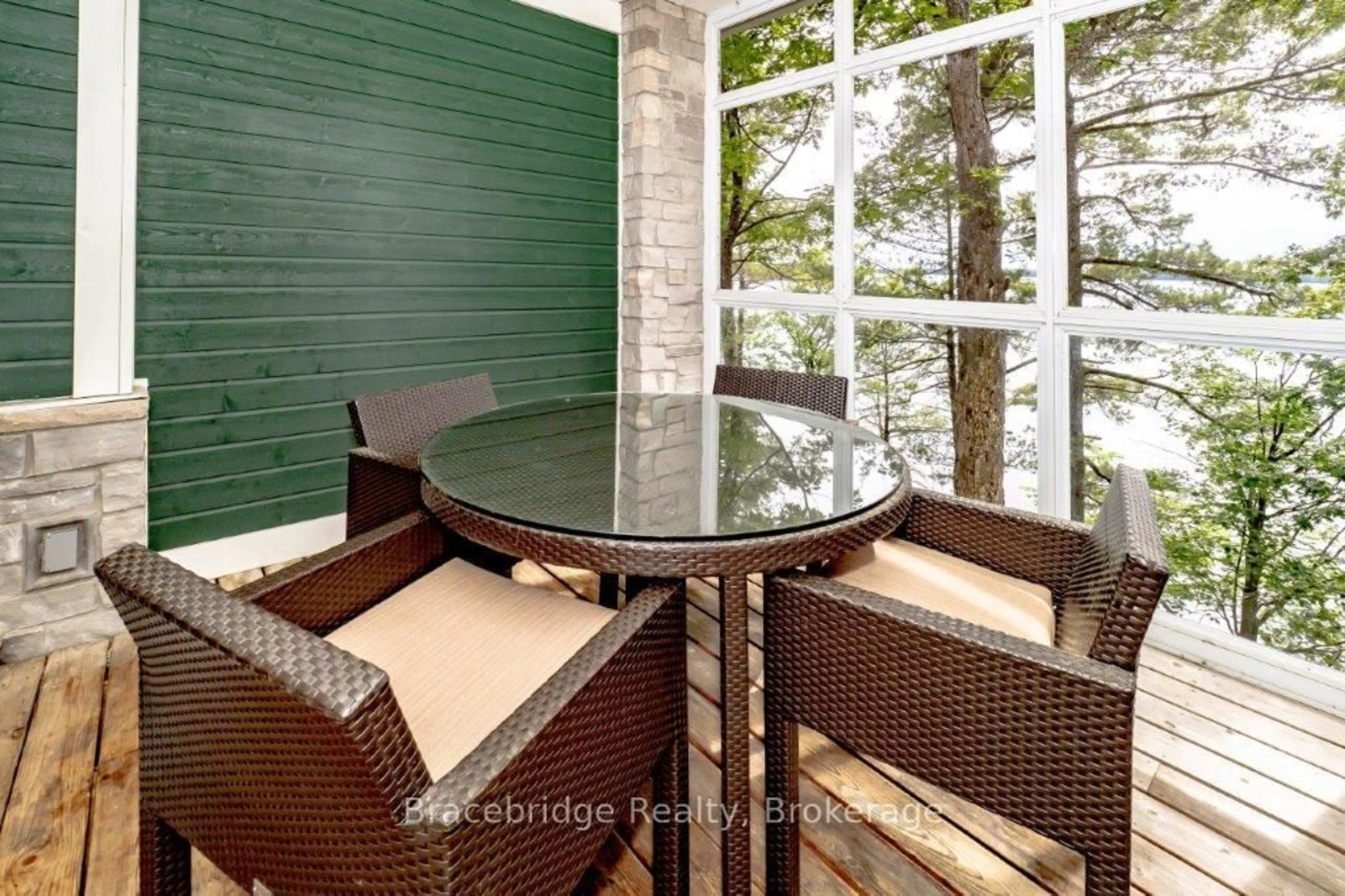 Patio, water/lake/river/ocean view for 1869 Muskoka 118 Rd #A102-C2, Muskoka Lakes Ontario P1L 1W8