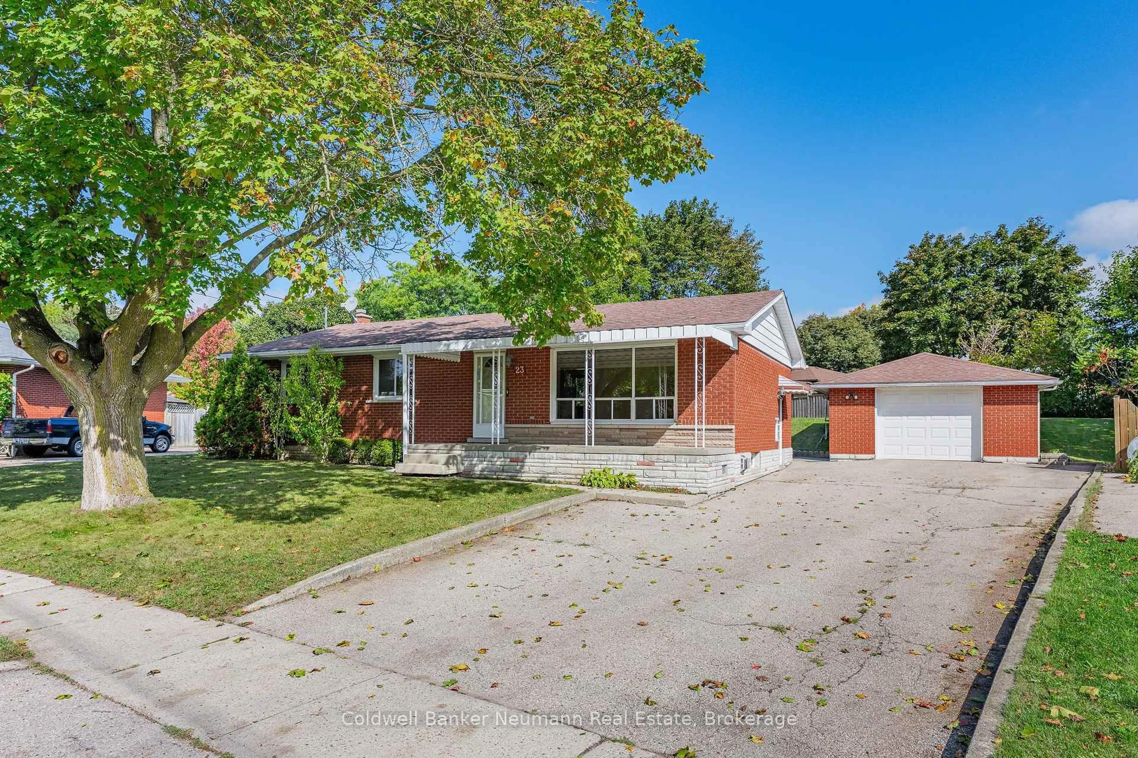 Home with brick exterior material, street for 23 Sunnylea Cres, Guelph Ontario N1E 1W3