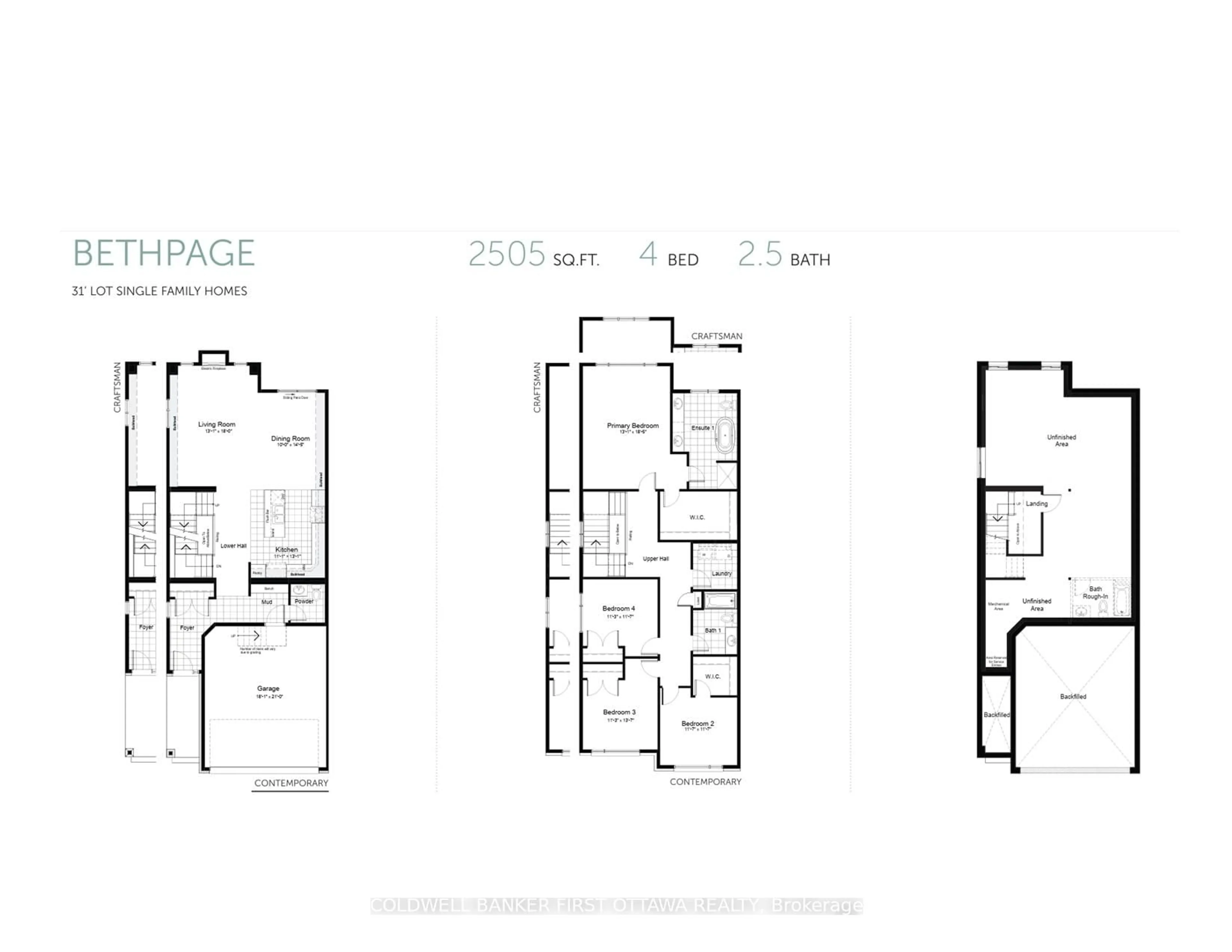 Floor plan for 1101 ROTARY Way, Ottawa Ontario K1T 0W1