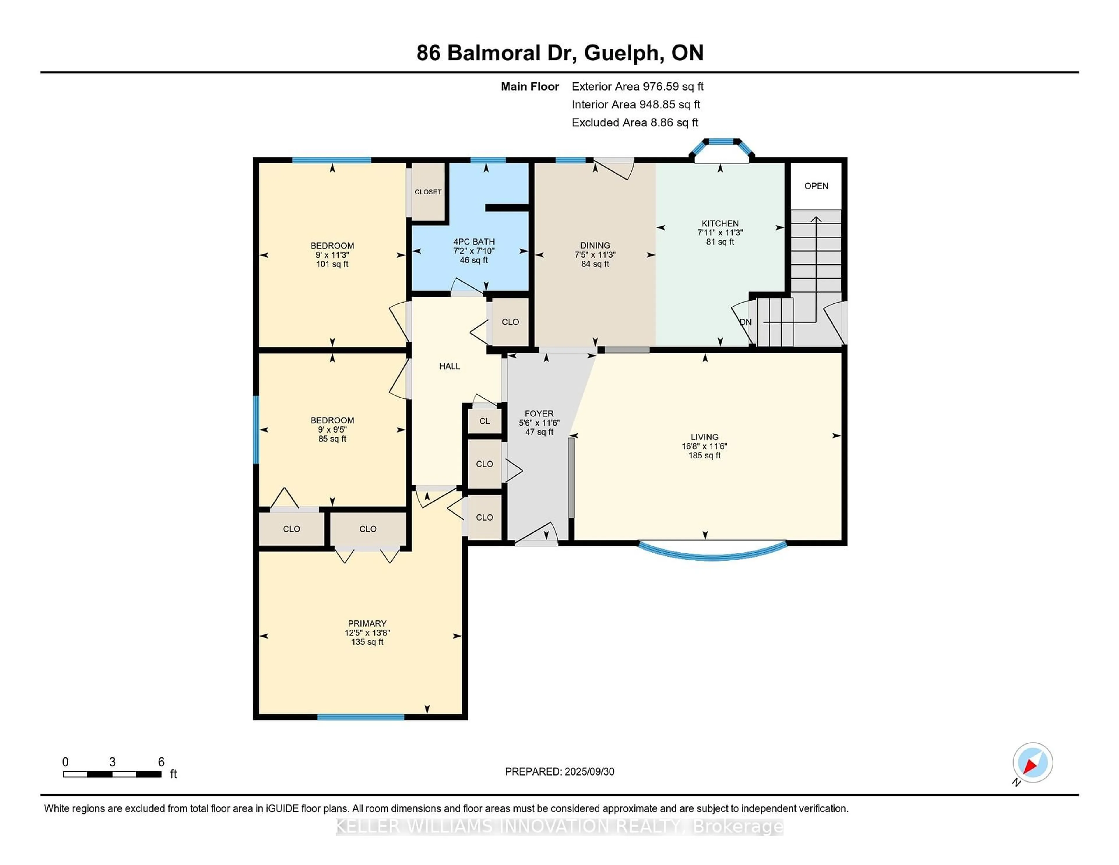Floor plan for 86 Balmoral Dr, Guelph Ontario N1E 3N6