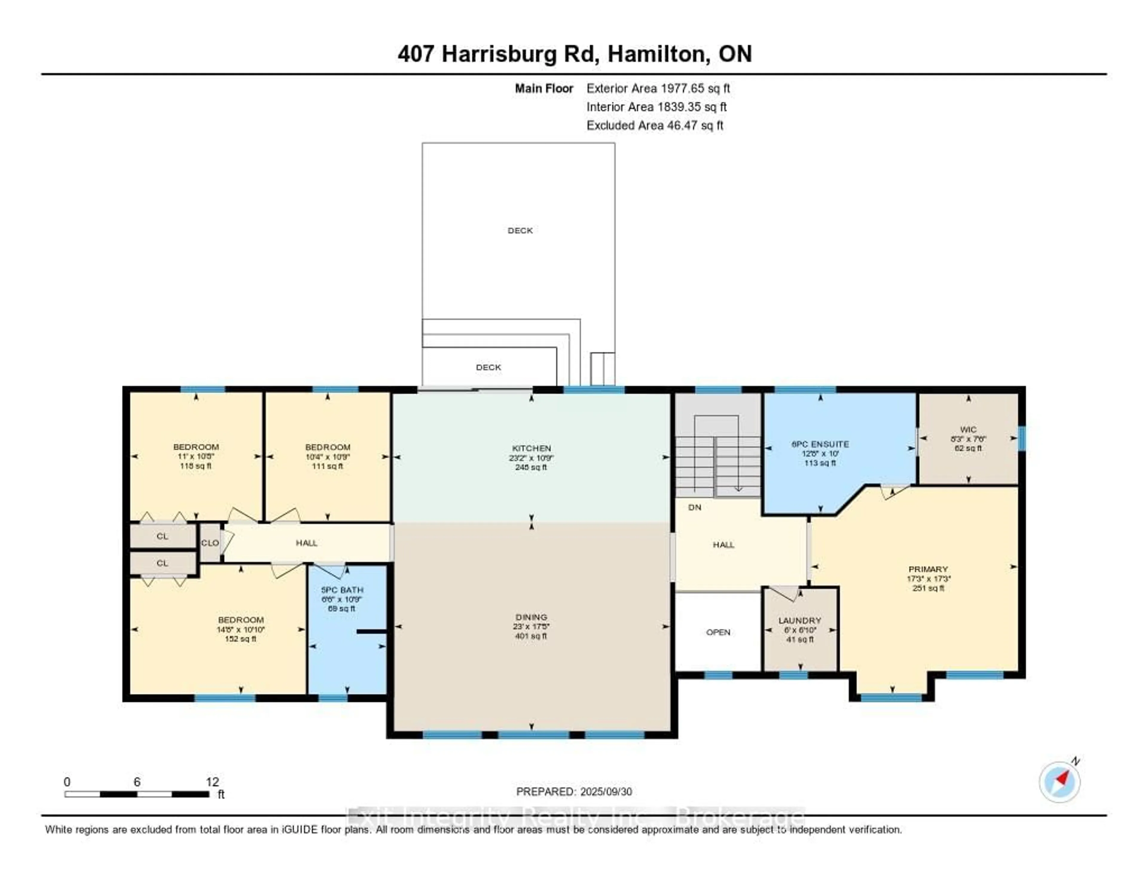 Floor plan for 407 Harrisburg Rd, Hamilton Ontario L0R 2B0
