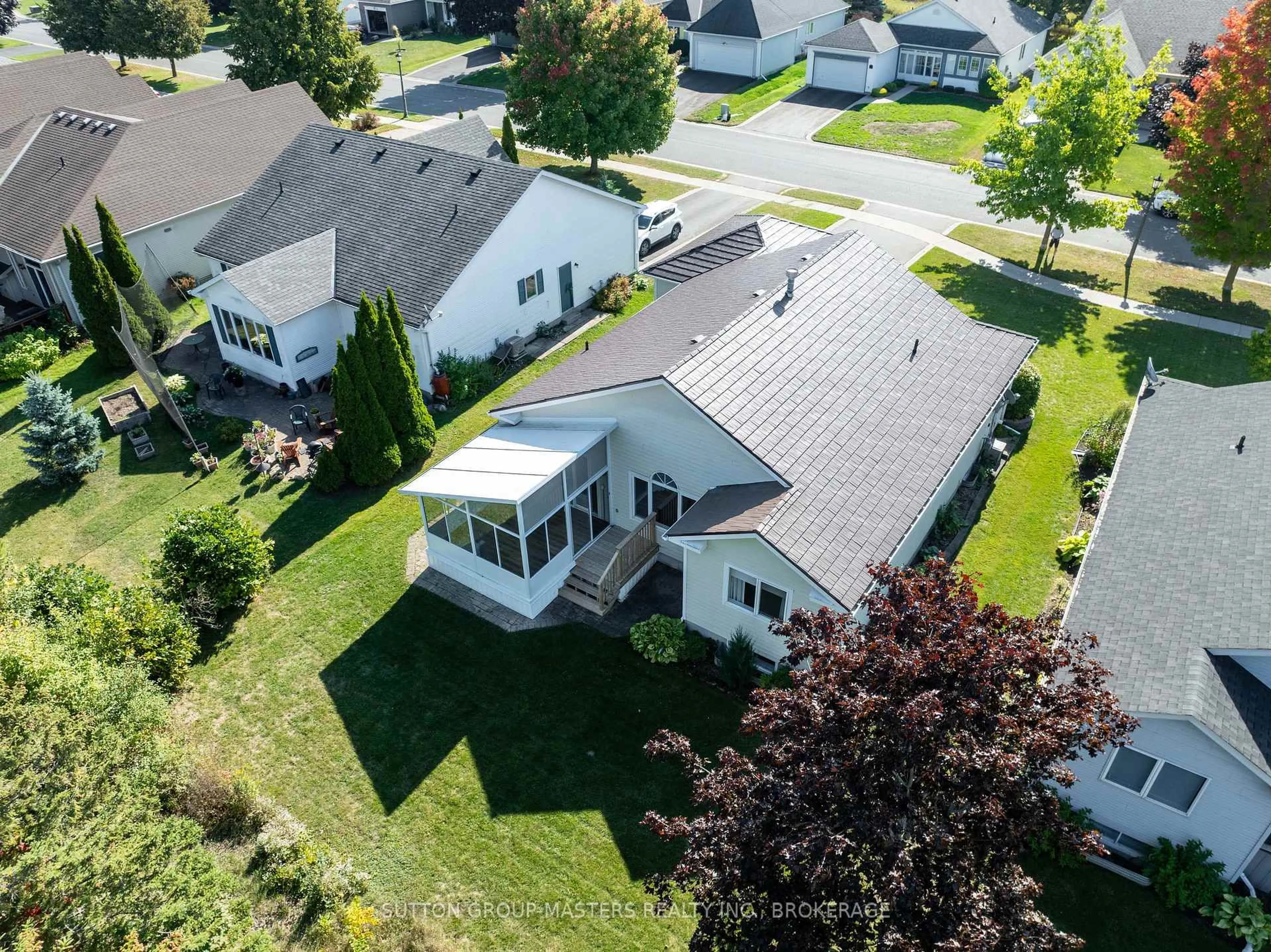 A pic from outside/outdoor area/front of a property/back of a property/a pic from drone, street for 83 Abbey Dawn Dr, Bath Ontario K0H 1G0