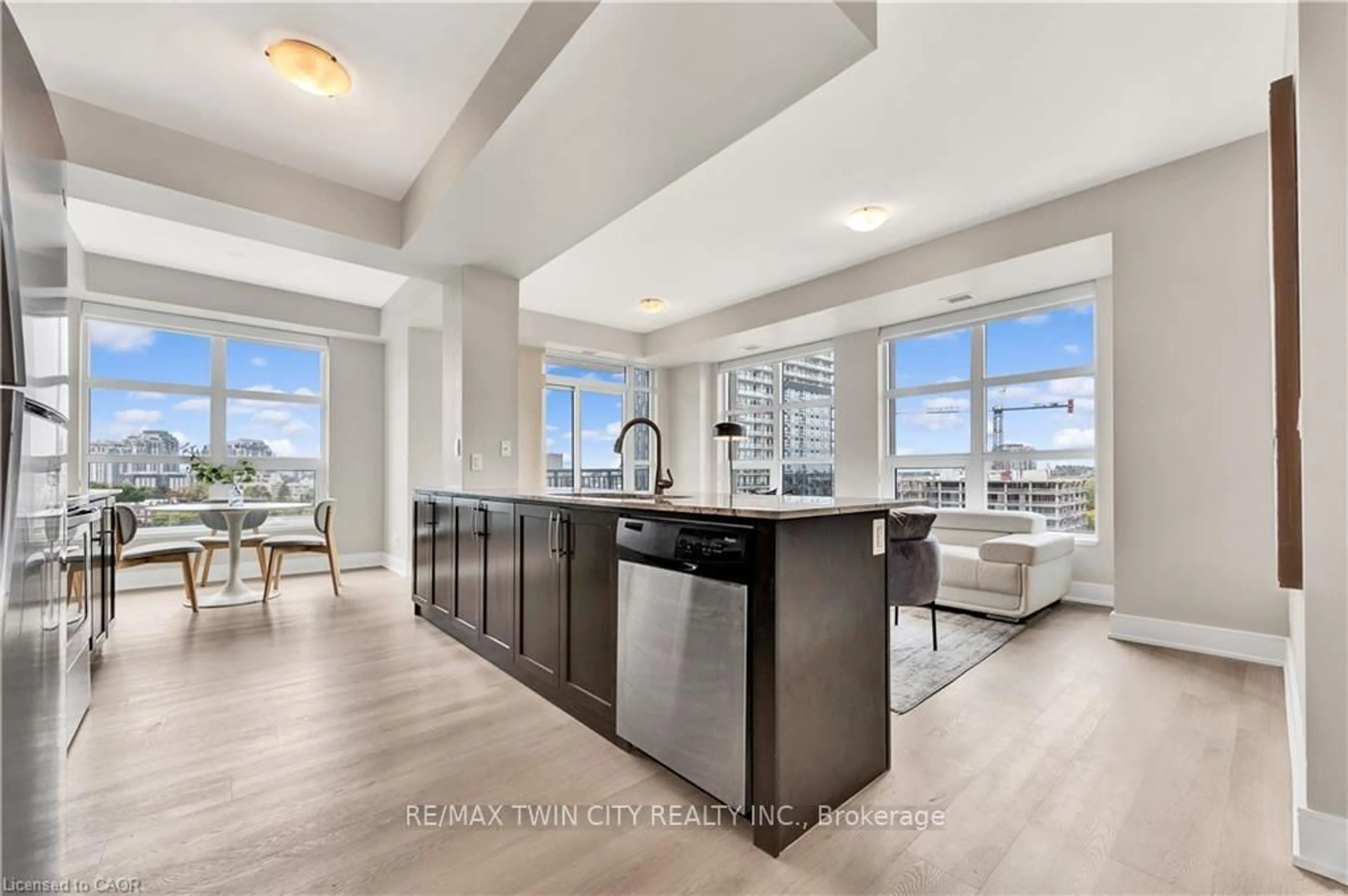 Open concept kitchen, unknown for 144 Park St #908, Waterloo Ontario N2L 0B6