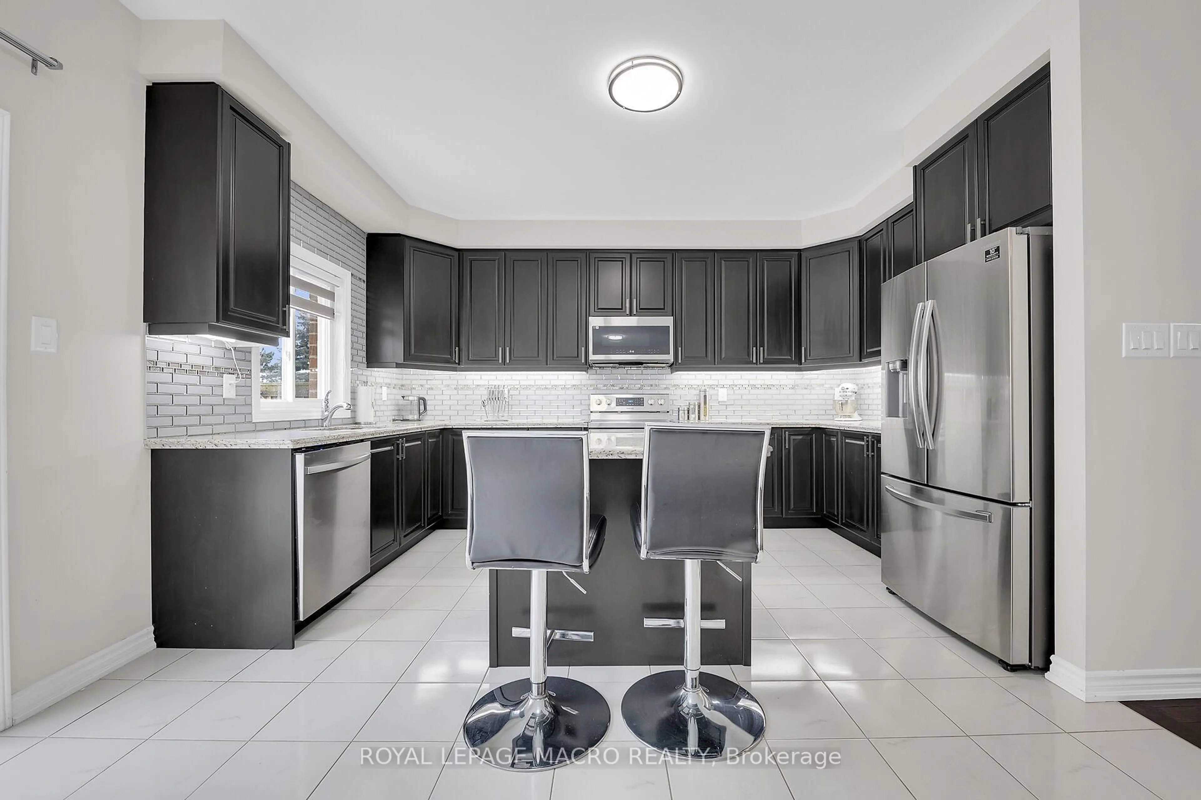 Contemporary kitchen, ceramic/tile floor for 88 Bellroyal Cres, Hamilton Ontario L8J 0G1