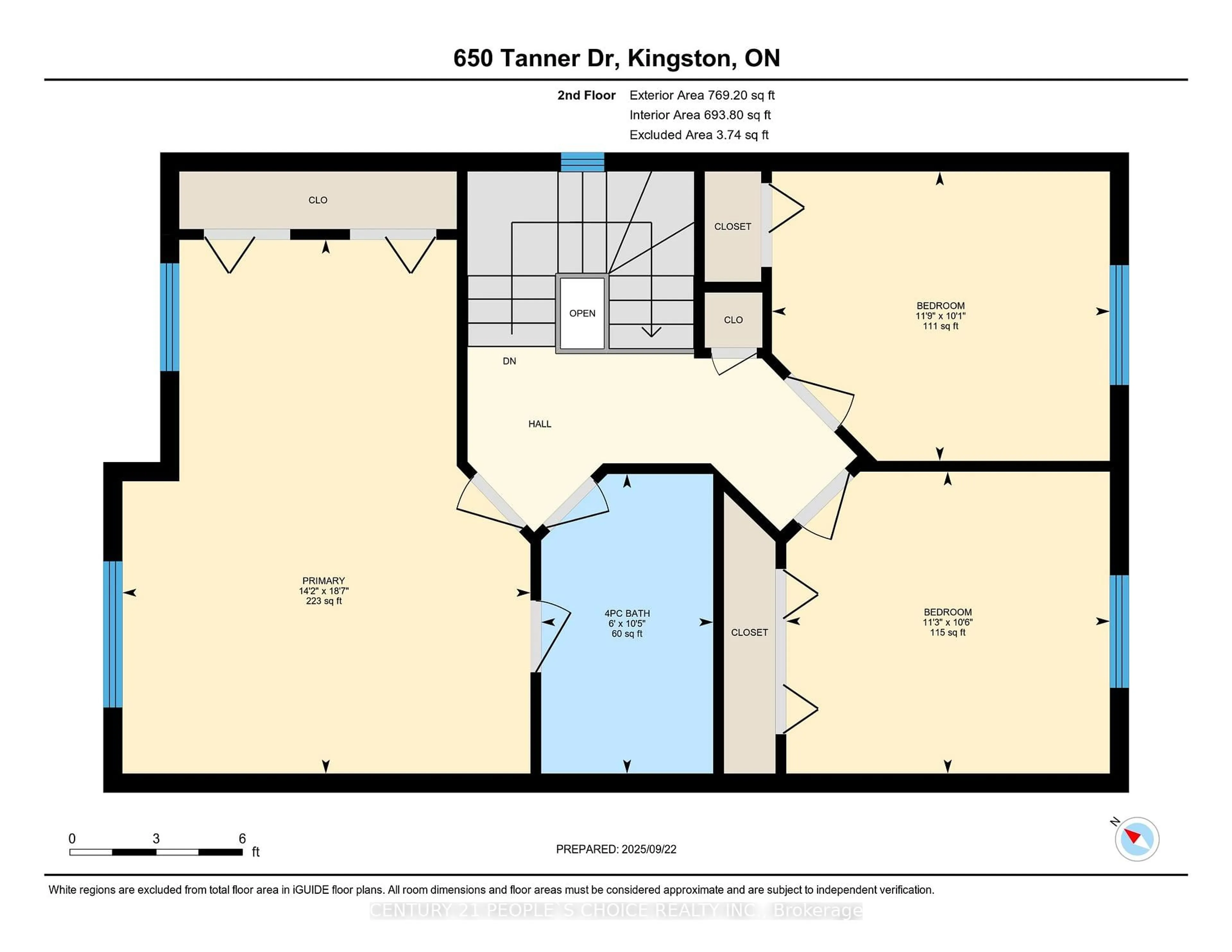 Floor plan for 650 TANNER Dr, Kingston Ontario K7M 8Y2