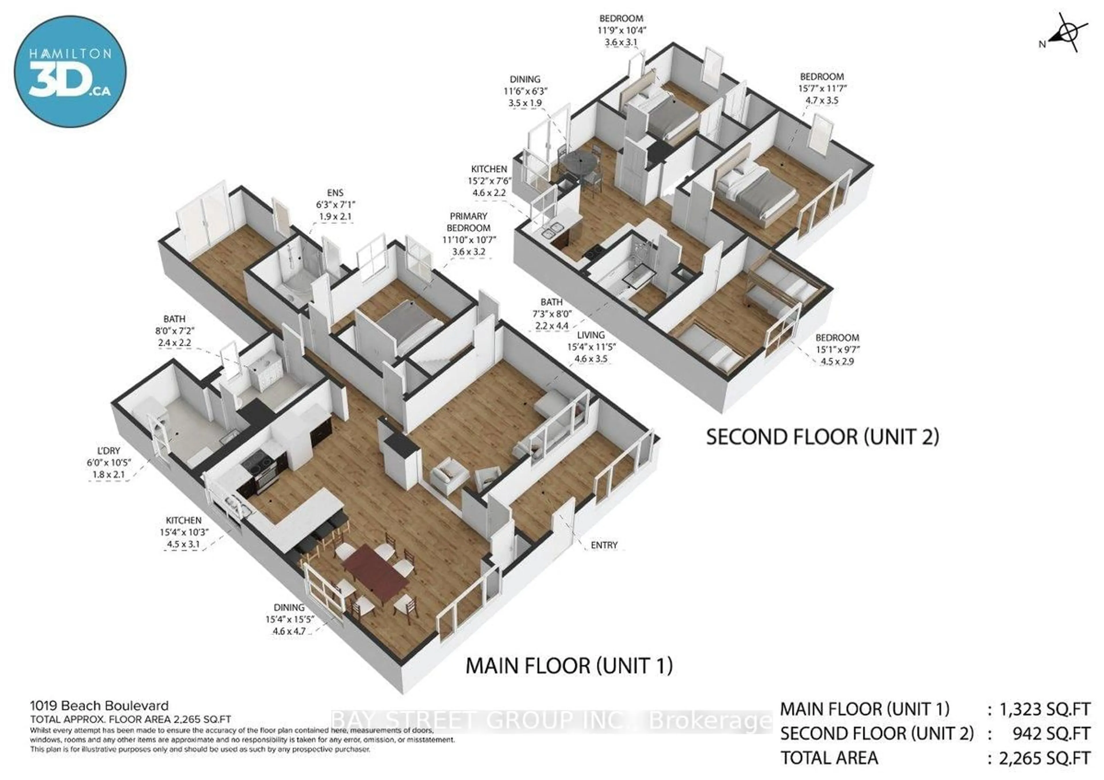 Floor plan for 1019 Beach Blvd, Hamilton Ontario L8H 6Z8