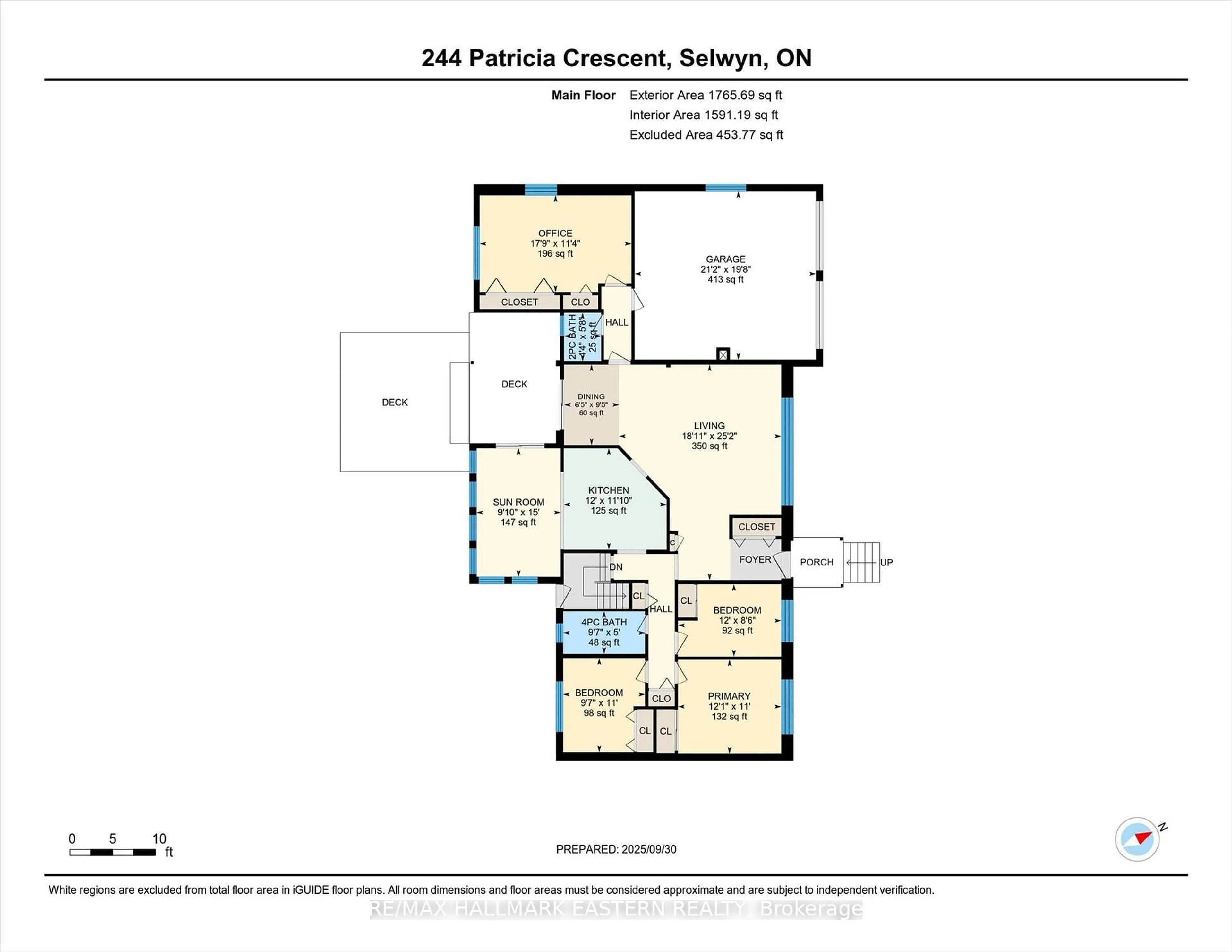 Floor plan for 244 Patricia Cres, Selwyn Ontario K9J 0C7