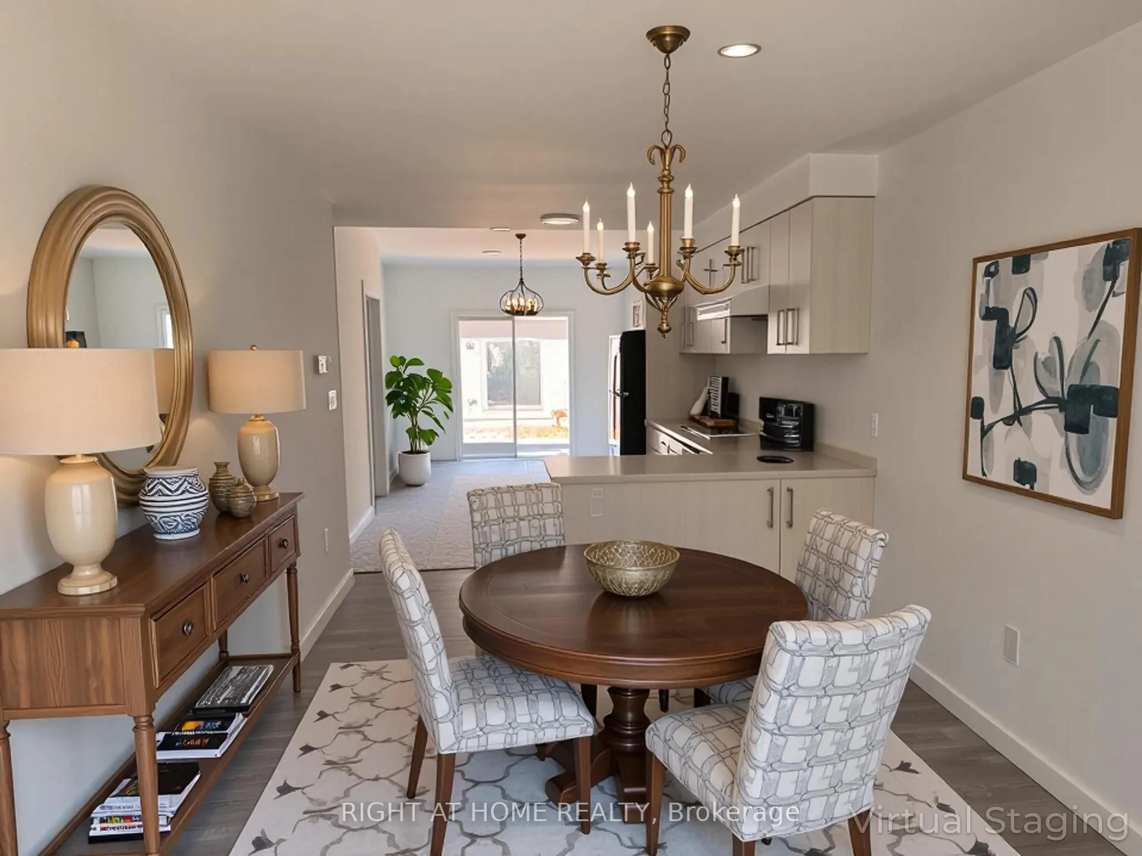 Dining room, ceramic/tile floor for 100 Highriver Tr #32, Welland Ontario L3C 0H6