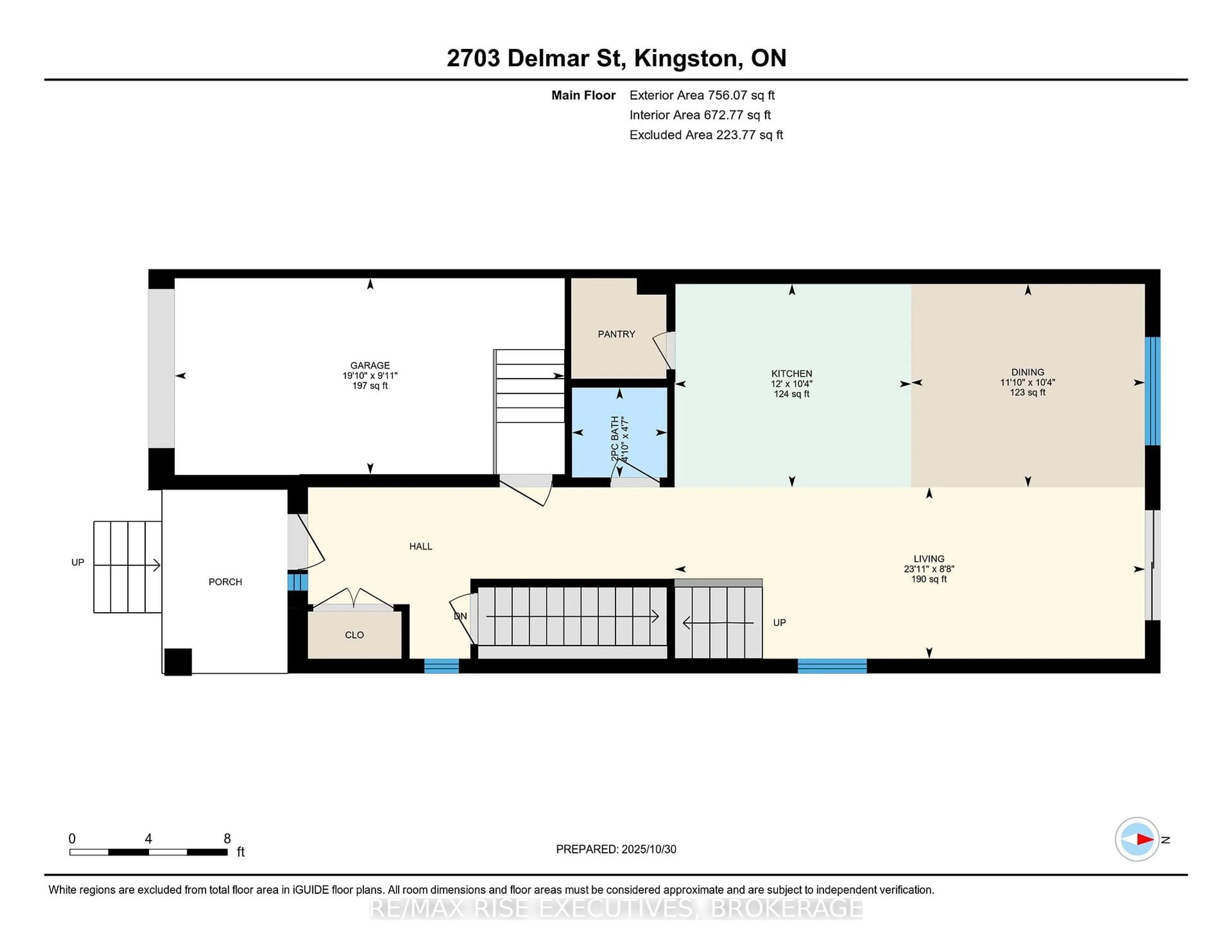 Floor plan for 2703 Delmar St, Kingston Ontario K7P 0J1