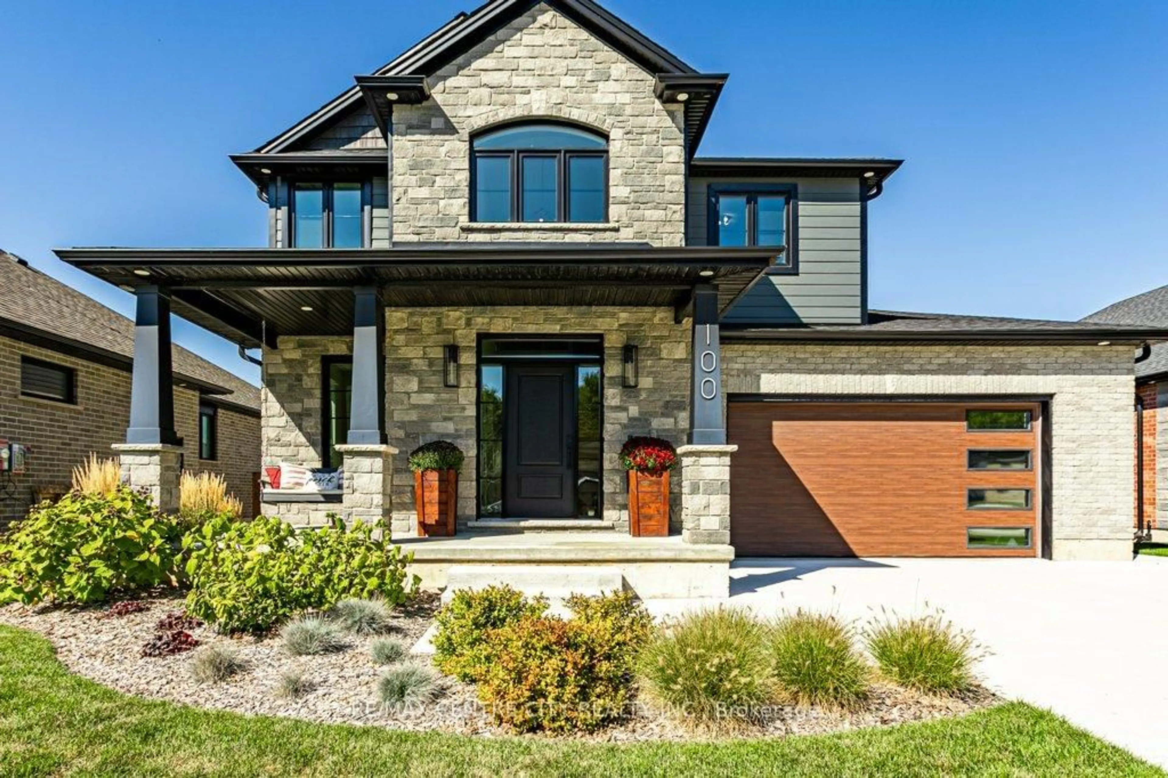 Home with brick exterior material, street for 100 Foxborough Pl, Thames Centre Ontario N0M 2P0