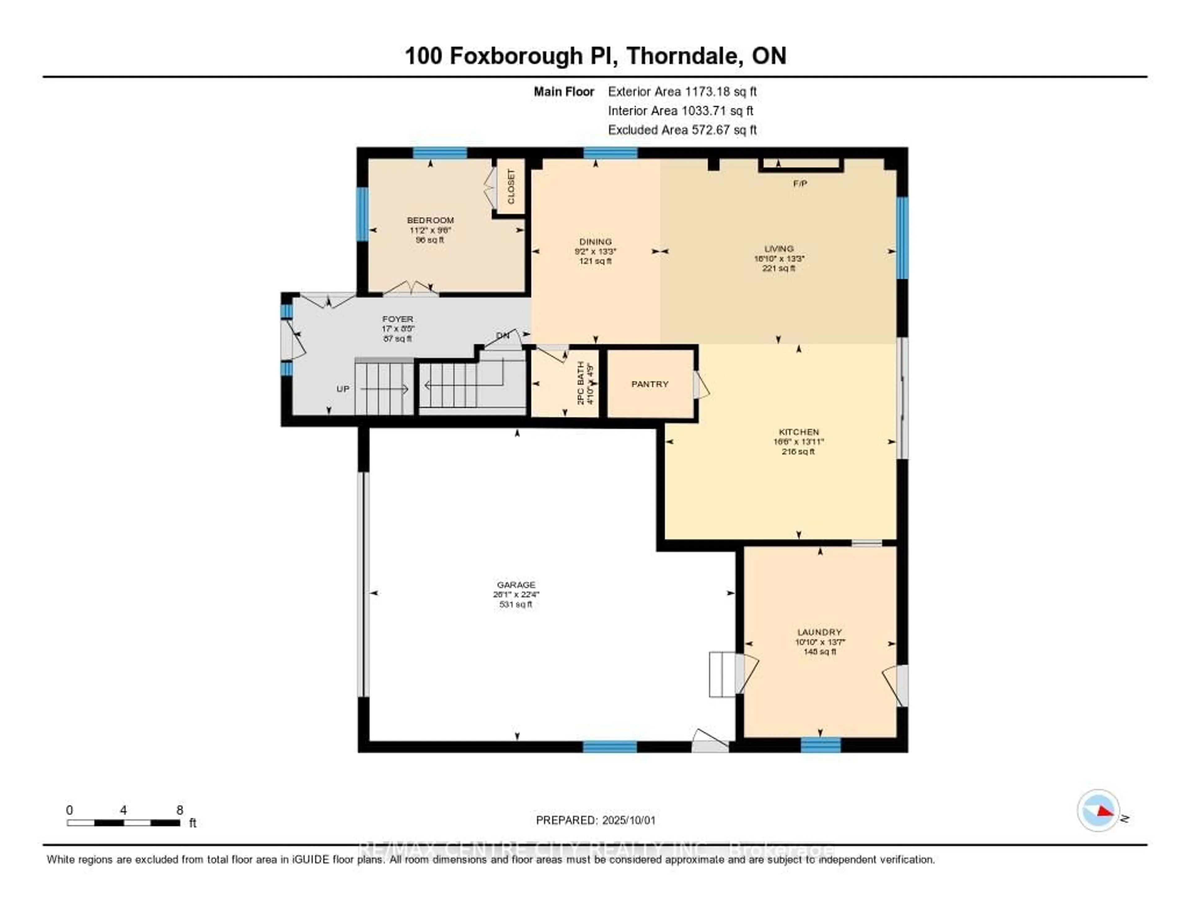 Floor plan for 100 Foxborough Pl, Thames Centre Ontario N0M 2P0